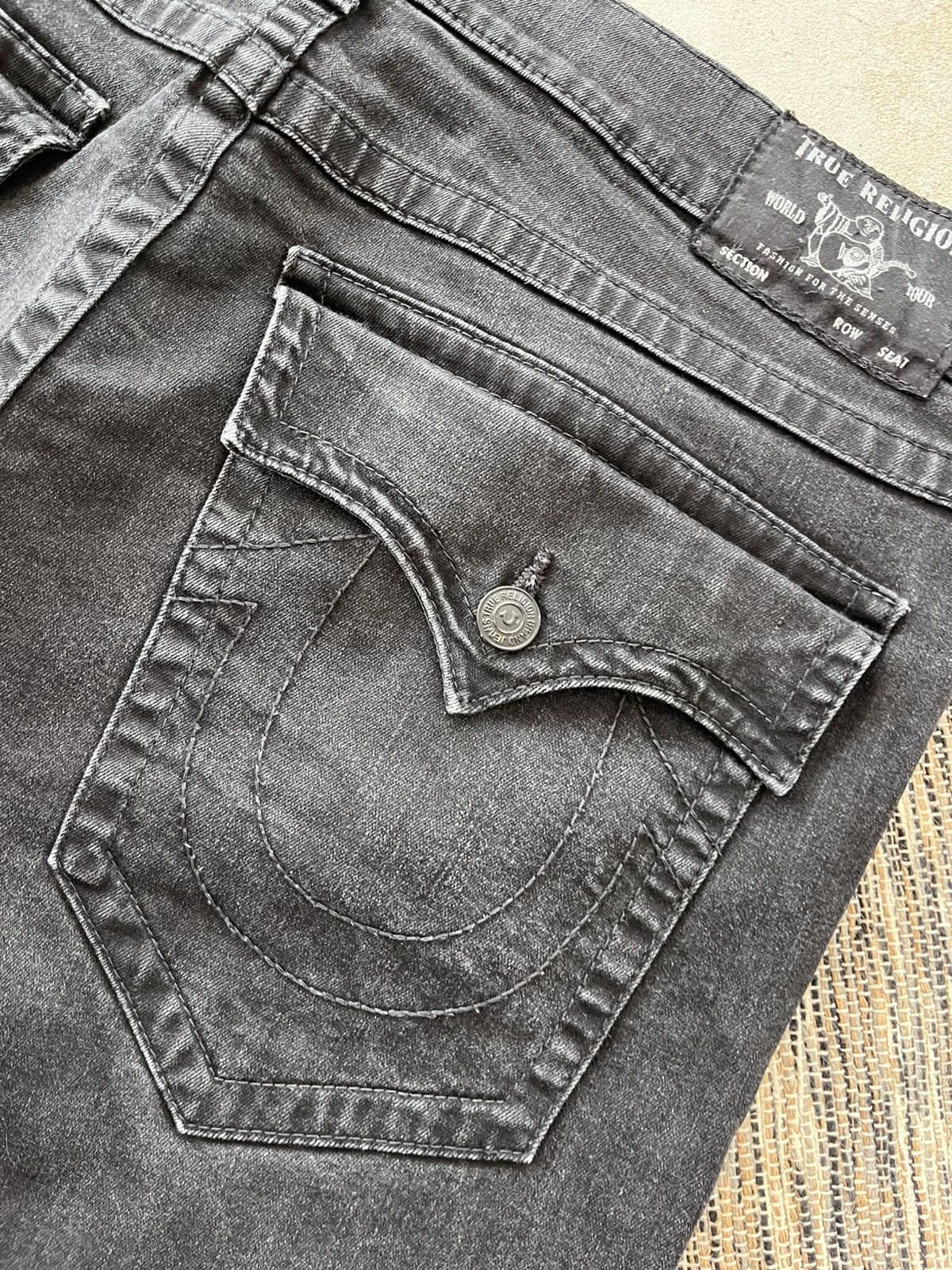 True Religion Vintage True Religion Ricky Black Jeans Relaxed Straight fit Size US 40 / EU 56 - 21 Thumbnail