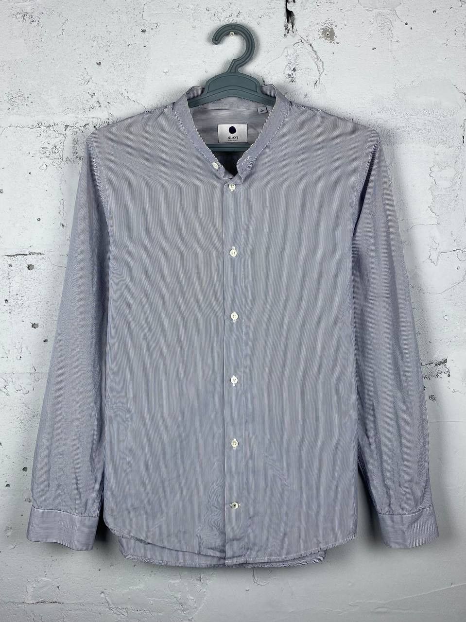 NN07 NN07 No Nationality Band Collar Men's Striped Shirt Size US L / EU 52-54 / 3 - 1 Thumbnail
