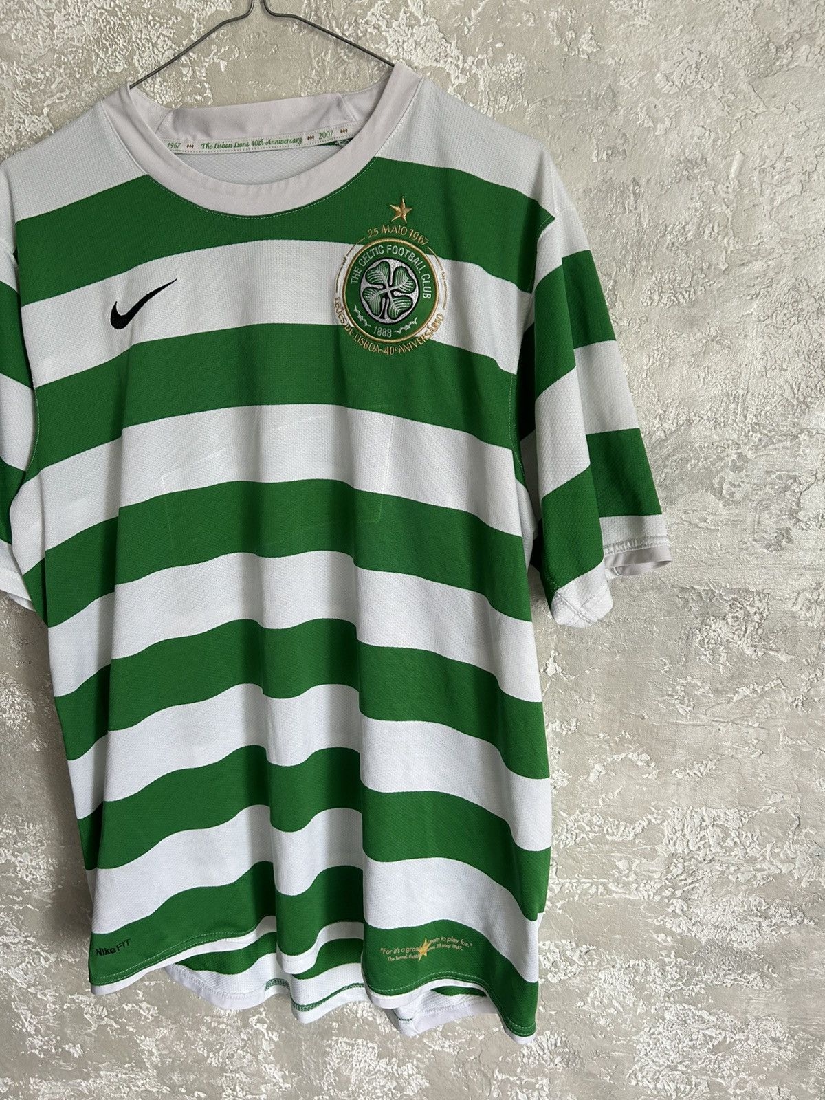 Nike 2007 Nike Celtic Vintage Soccer Jersey T-Shirt Tee Size US L / EU 52-54 / 3 - 2 Thumbnail