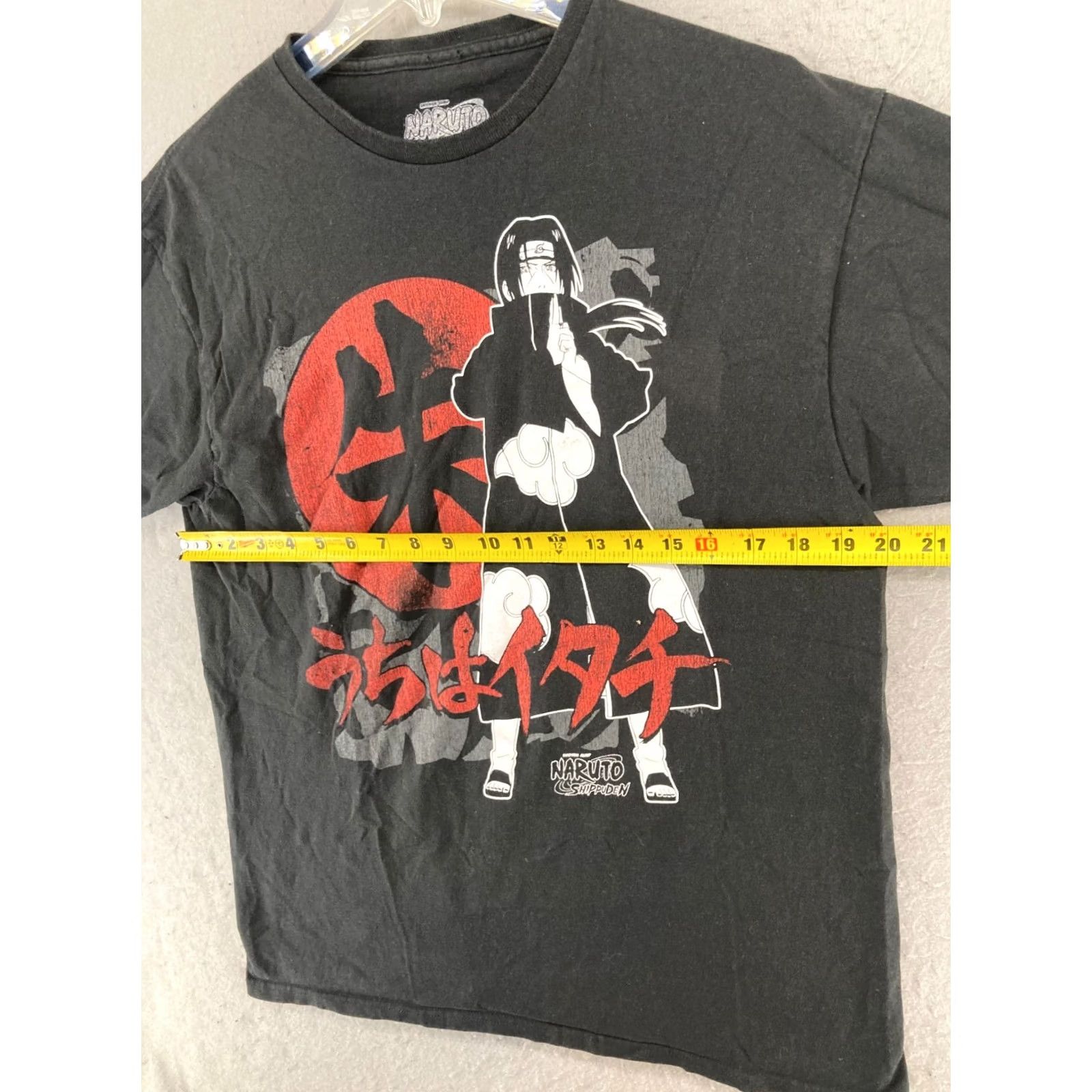 Ripple Junction Ripple Junction Naruto Shippuden Mens TShirt Large Black Anime Graphic Print Crew Neck Cotton Jersey Shirt Men L Black 90s Theme Naruto Mens Shirt Size US L / EU 52-54 / 3 - 2 Thumbnail