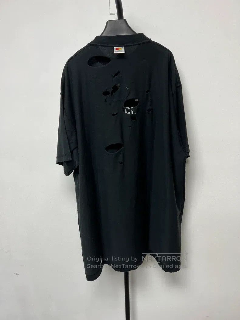 Balenciaga Balenciaga Letter print round neck short-sleeve T-shirt, r Size US M / EU 48-50 / 2 - 2 Thumbnail