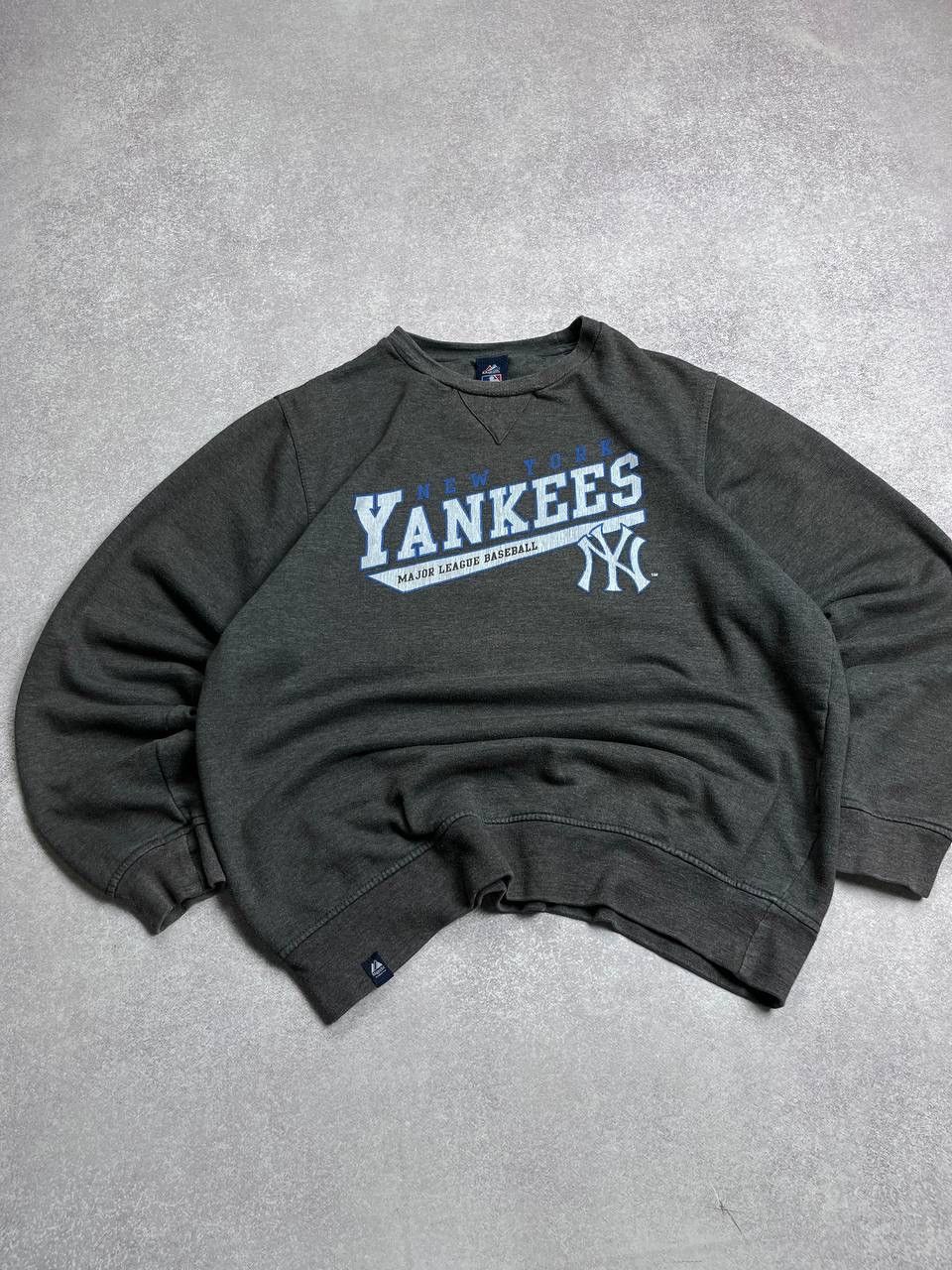 New York Yankees × Vintage Vintage New York Yankees Boxy Sweatshirt Y2K Size US XL / EU 56 / 4 - 2 Thumbnail