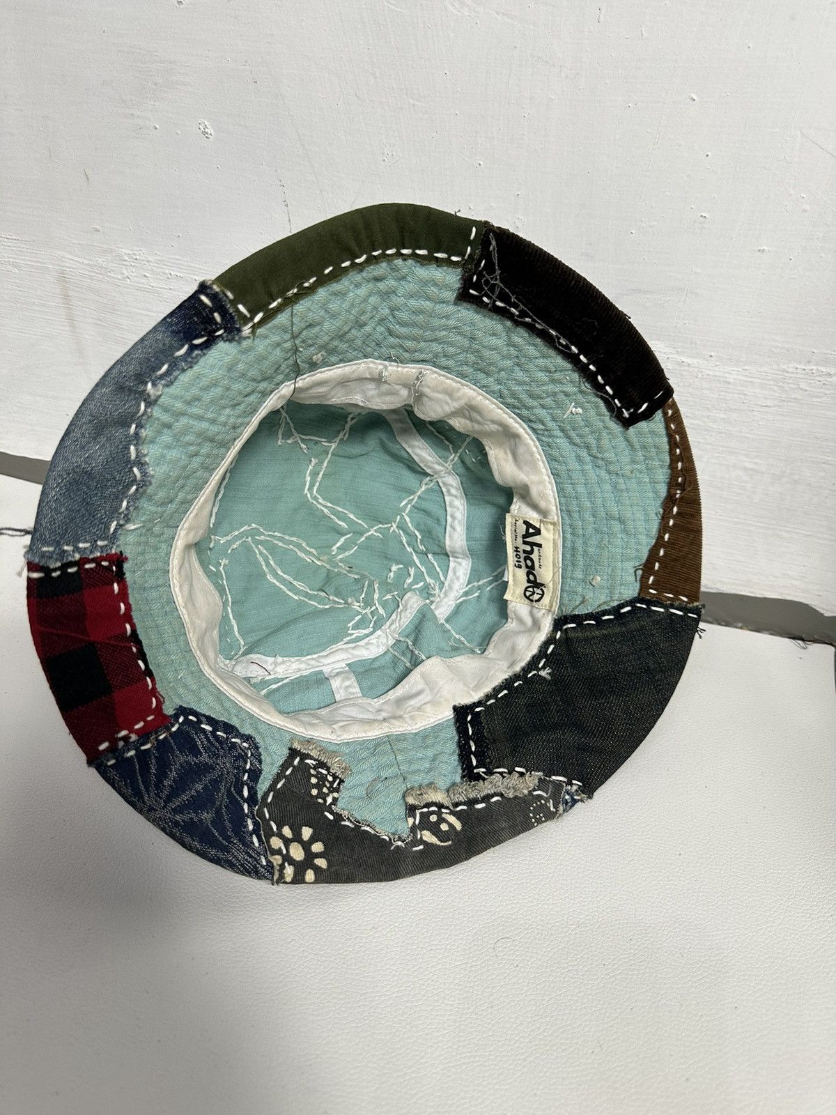 Handmade Custom Made Patchwork Denim Bucket Hats Size ONE SIZE - 13 Thumbnail