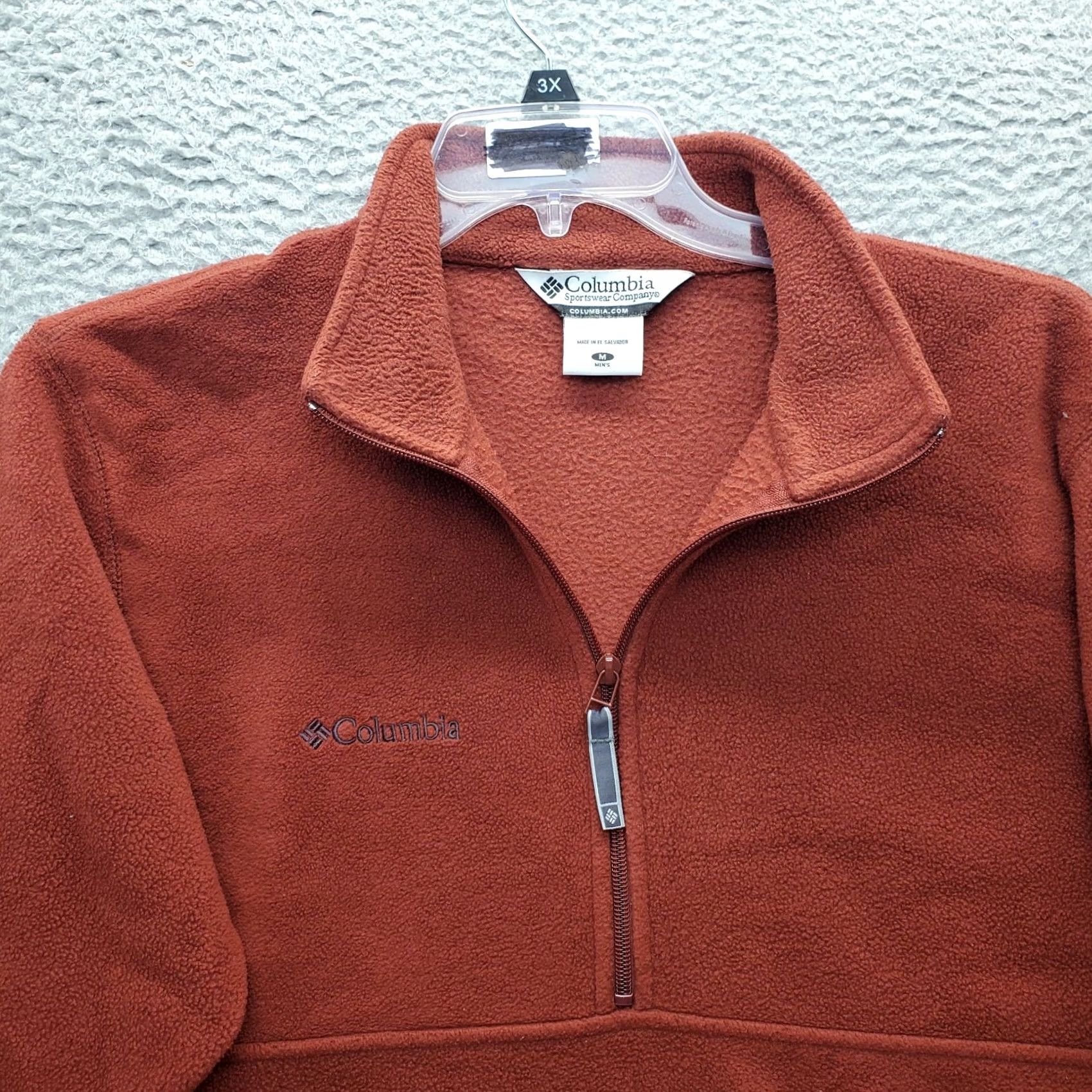 PONY Columbia Mens Pullover Fleece Sweater Mock Neck Half Zip Multi XS? - (Original size M) Size US M / EU 48-50 / 2 - 3 Thumbnail