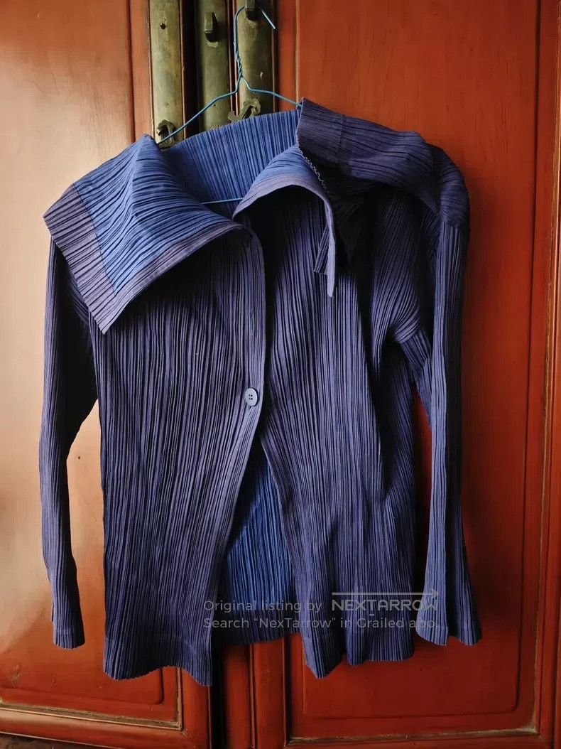 Issey Miyake Issey Miyake Blue Jacket Size L / US 10 / IT 46 - 2 Thumbnail