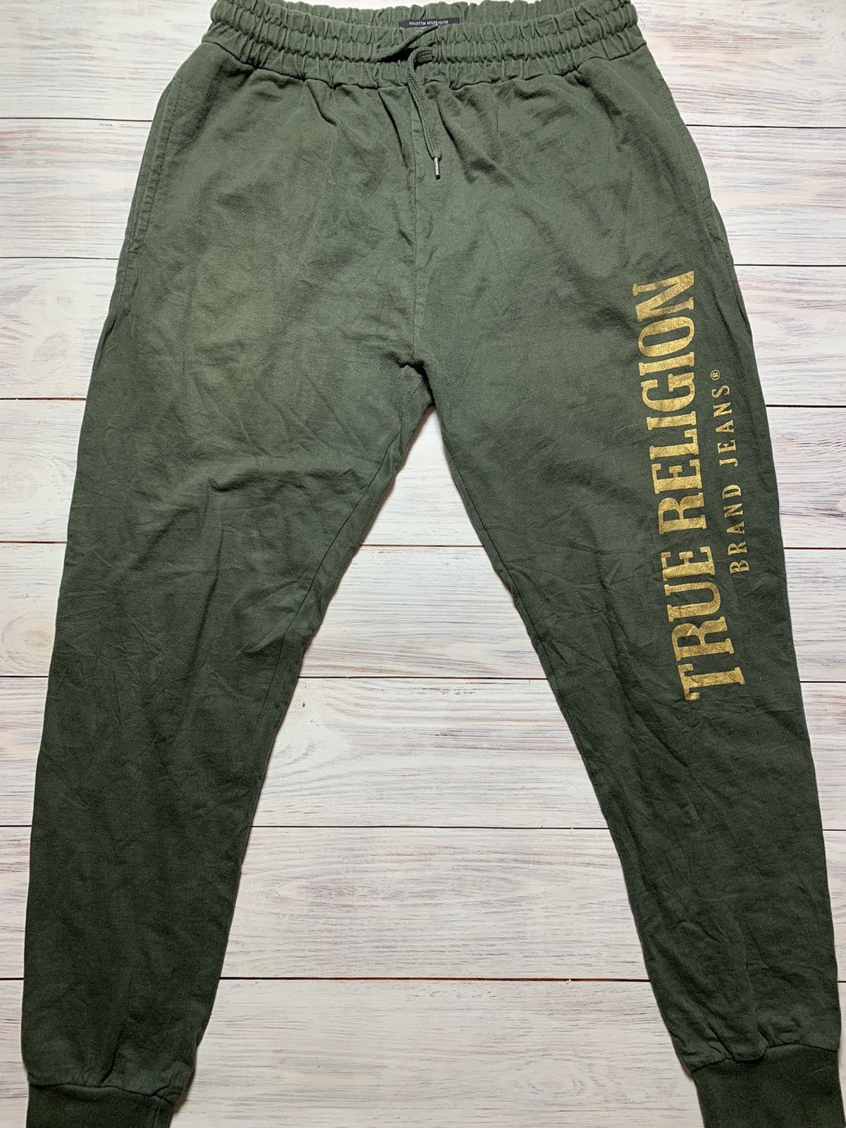 Japanese Brand × True Religion Rare True Religion big logo sweatpants japanese Size US 33 - 2 Thumbnail