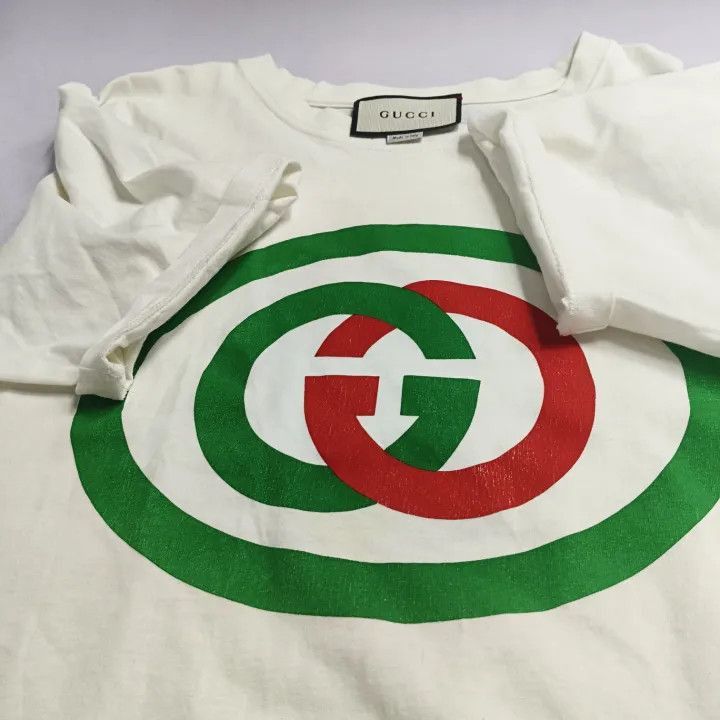 Gucci Gucci Gucci Oversized Double G Logo Short Sleeve T-Shirt - Size US L / EU 52-54 / 3 - 5 Thumbnail