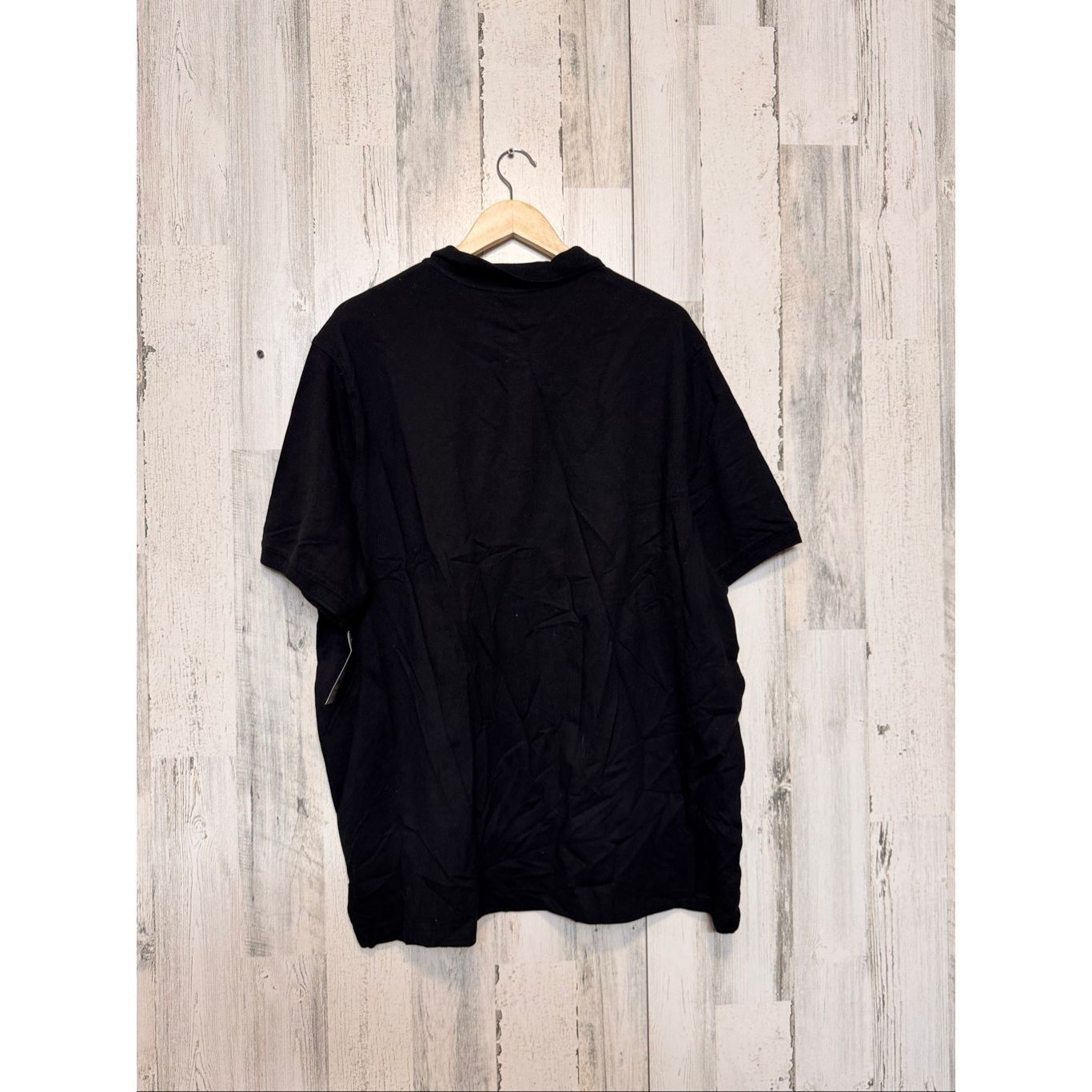 George George Black Short Sleeve Polo Shirt Men’s 2XL Stretch Cotton Blend Casual NWT Size US XXL / EU 58 / 5 - 6 Thumbnail