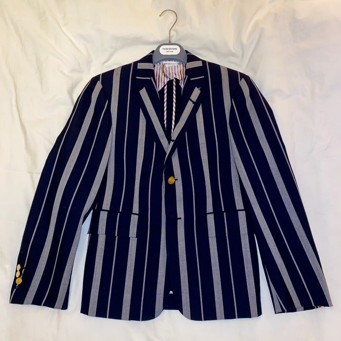 純正ショップ トムブラウン Classic Wool Navy Jacket sz0 | saffi.com.br