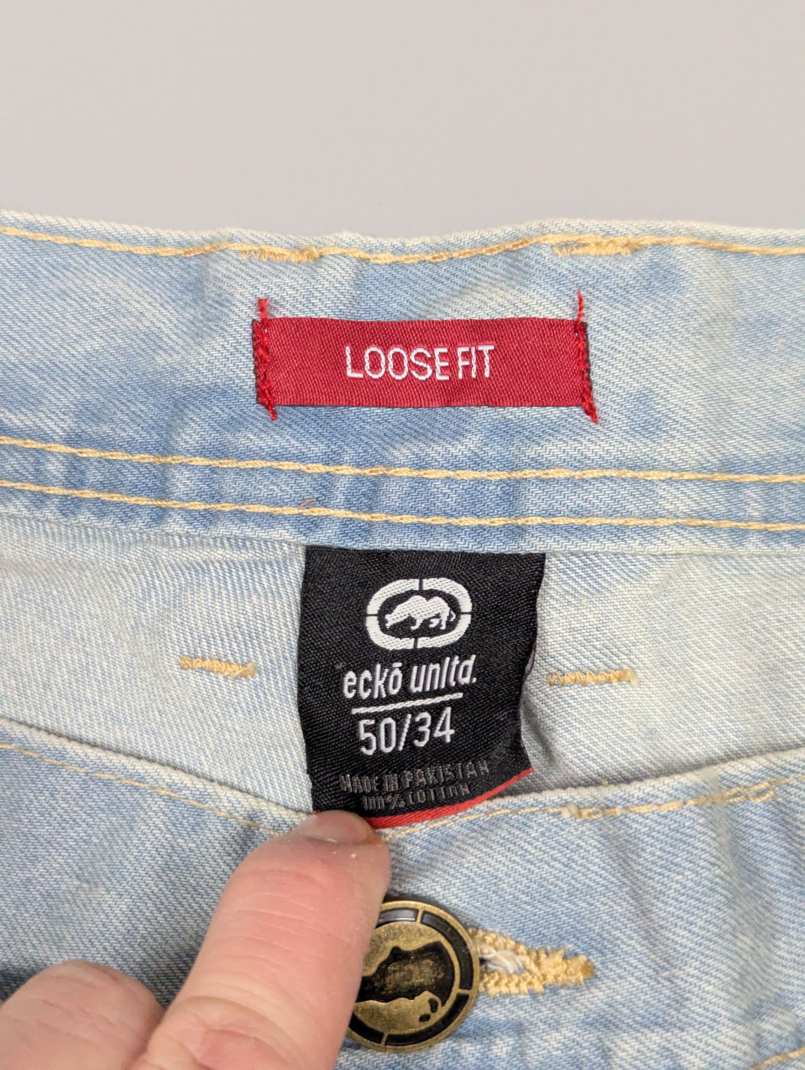 Ecko Unltd. NEW Ecko Unltd. "Fat Bro" Y2K Baggy Jeans W50 L34 Size US 44 / EU 60 - 18 Thumbnail