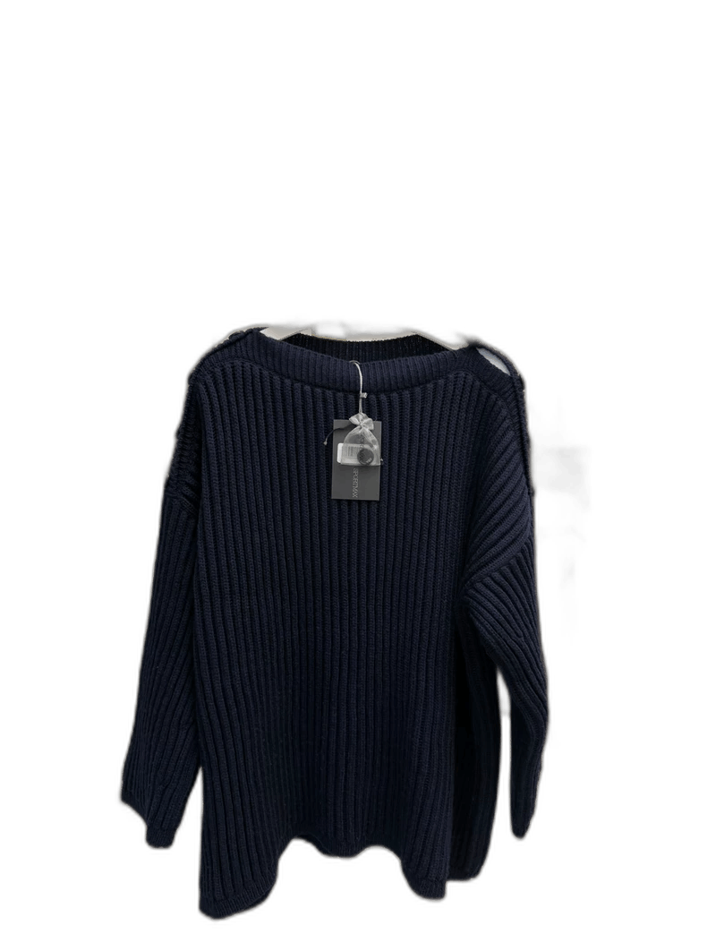 Maxmara Sportmax Knitted Sweater in Dark Blue-yf