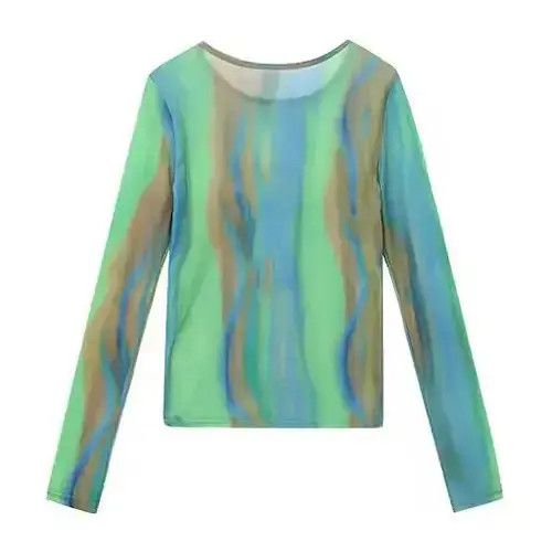 Other Watercolour Mesh Long Sleeve Top Size US L / EU 52-54 / 3 - 2 Thumbnail