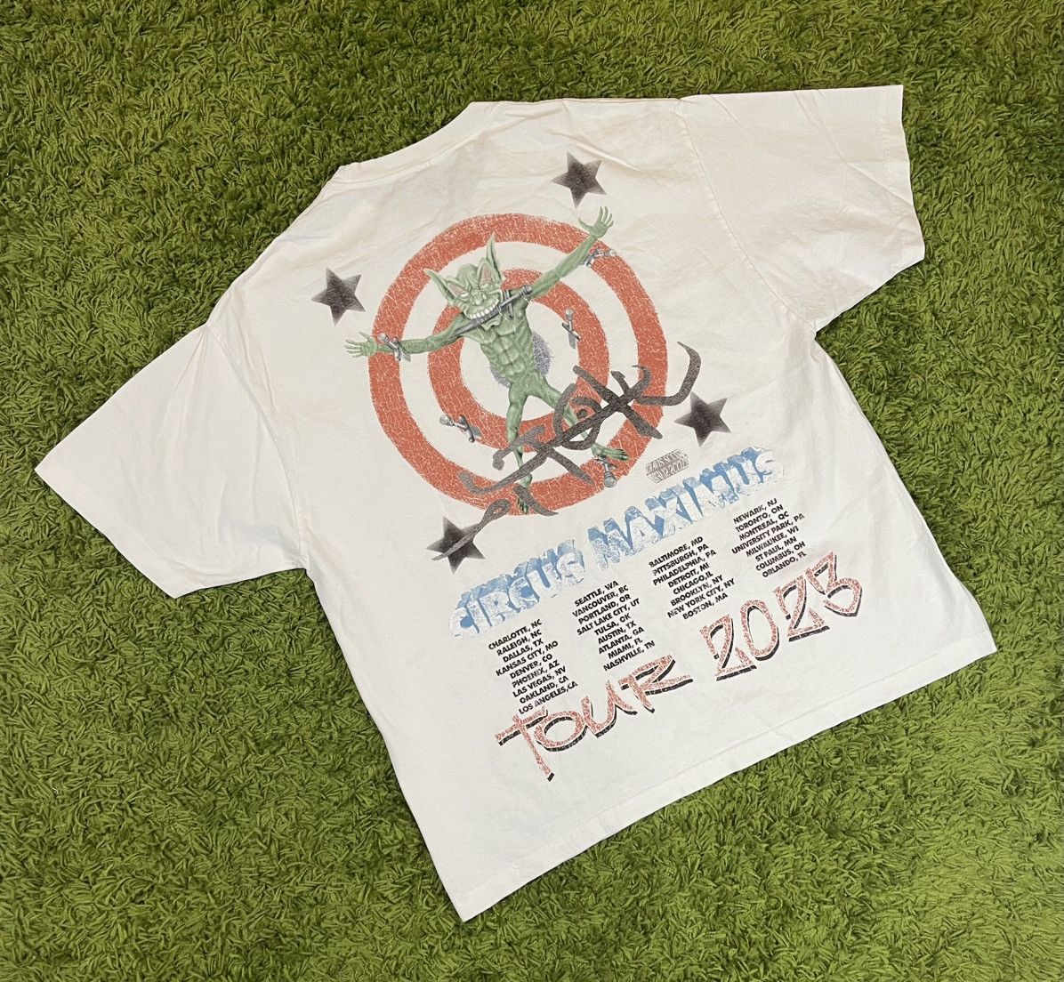 Travis Scott TRAVIS SCOTT CIRCUS MAXIMUS UTOPIA MERCH WHITE SHIRT SIZE L Size US XL / EU 56 / 4 - 2 Thumbnail