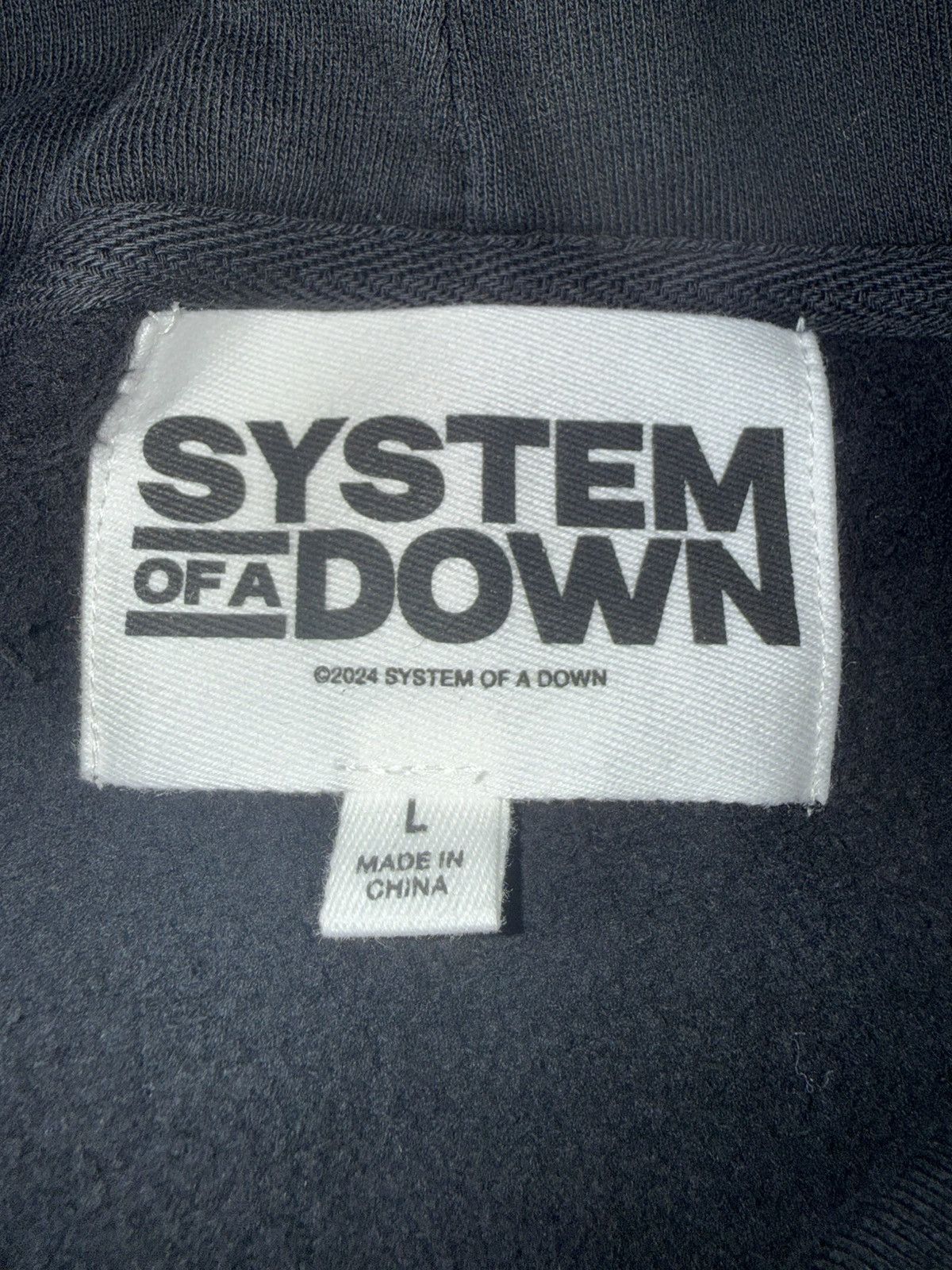 Band Tees System of a Down 2024 Tour Black Distressed Pullover Hoodie Size US L / EU 52-54 / 3 - 4 Thumbnail