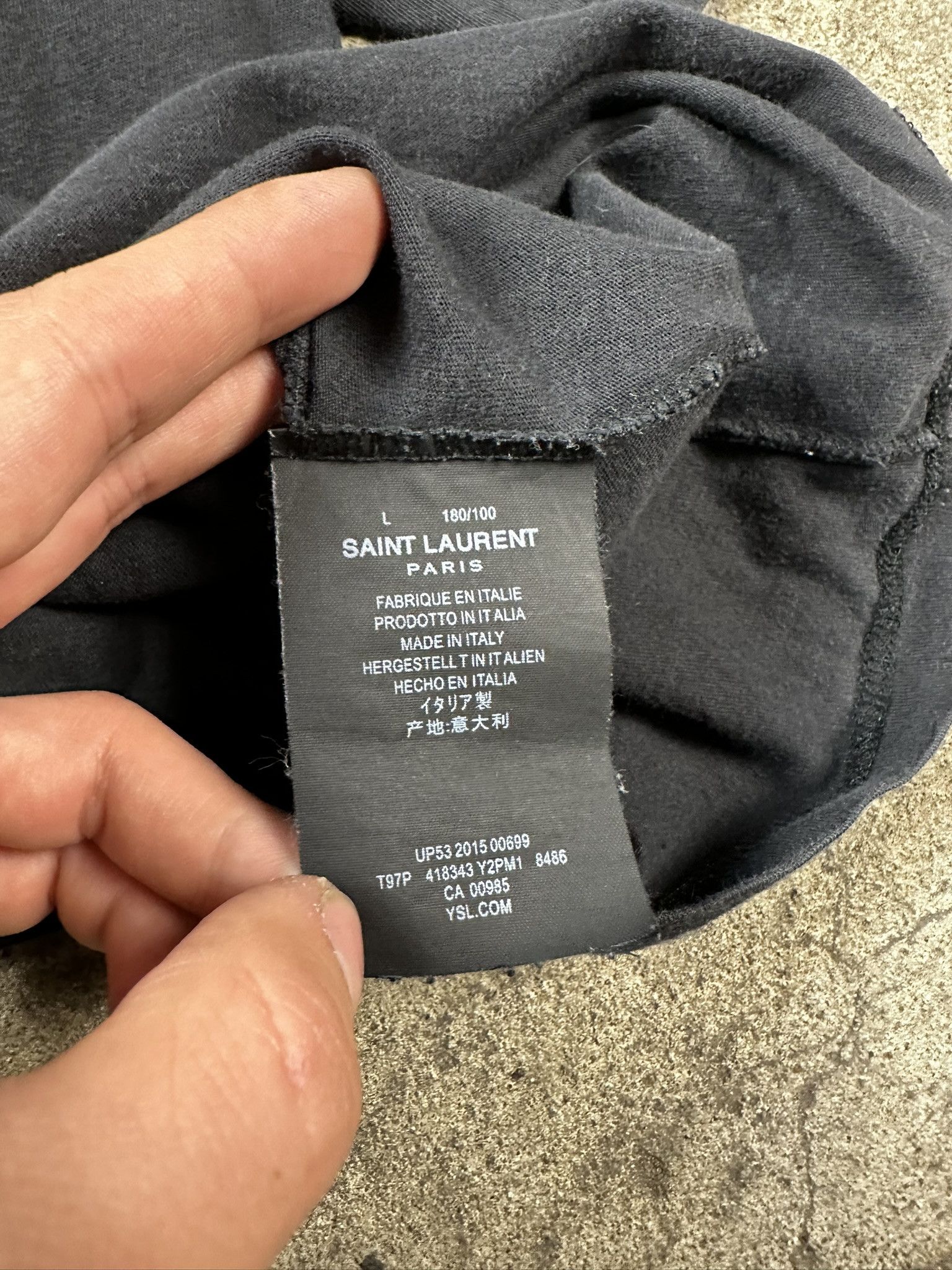 Hedi Slimane × Saint Laurent Paris Hedi's Saint Laurent Paris Baby T-shirt Size US L / EU 52-54 / 3 - 7 Thumbnail