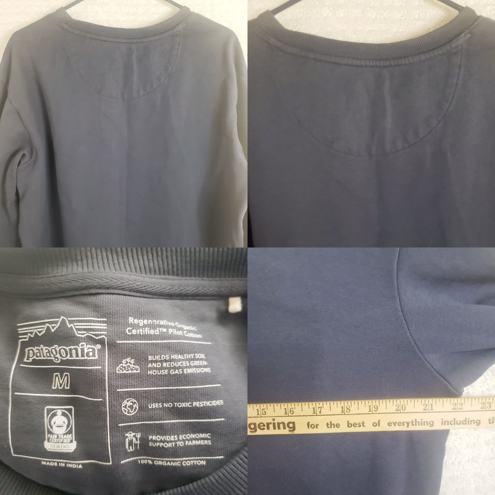 Patagonia Patagonia Sweatshirt Mens Medium Pullover Crew Neck Blue 100% Organic Cotton Outdoor Comfort Size US M / EU 48-50 / 2 - 8 Thumbnail