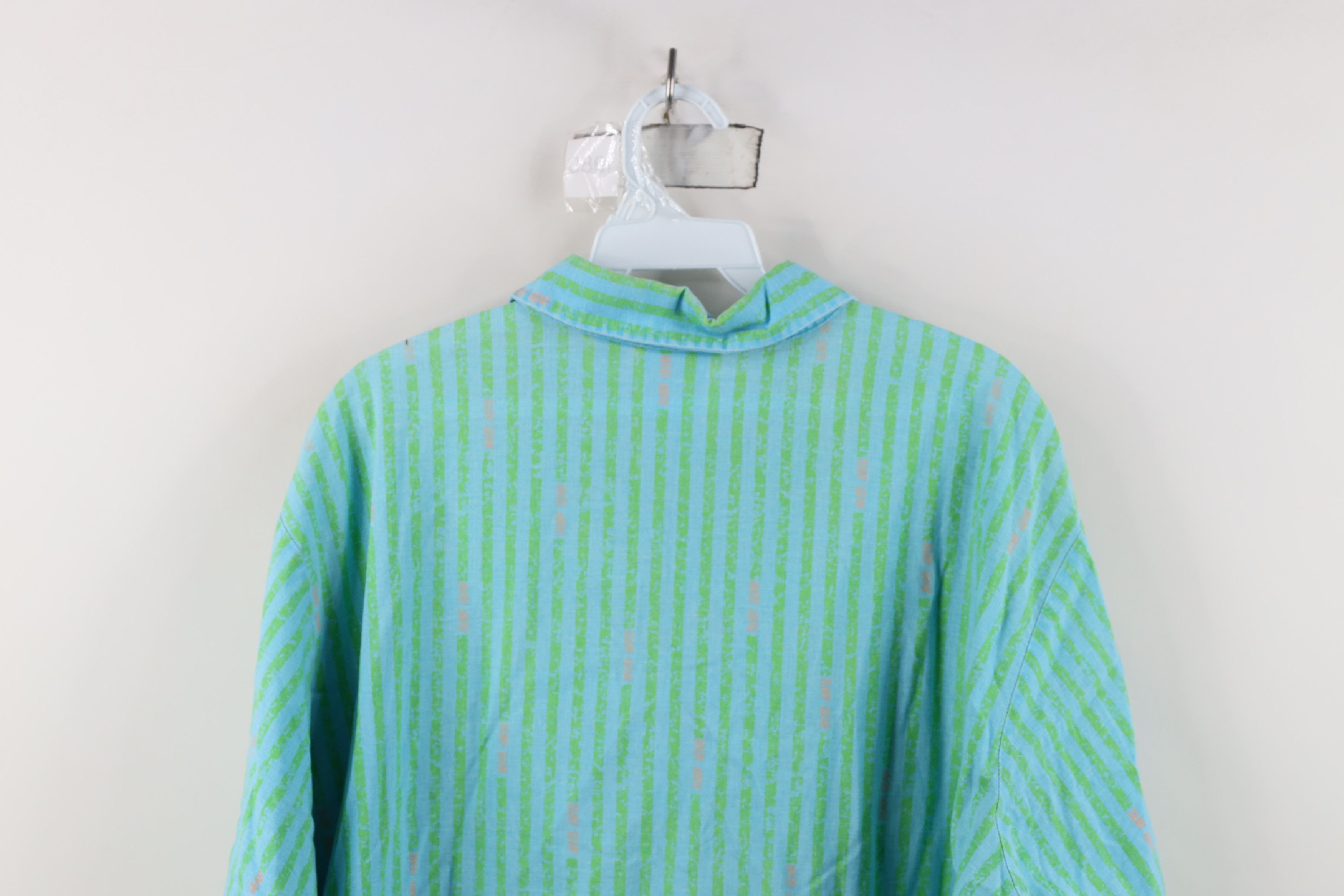 Vintage Vintage 80s 90s Surf Gear Striped Surfing Button Shirt USA Size US XL / EU 56 / 4 - 13 Thumbnail