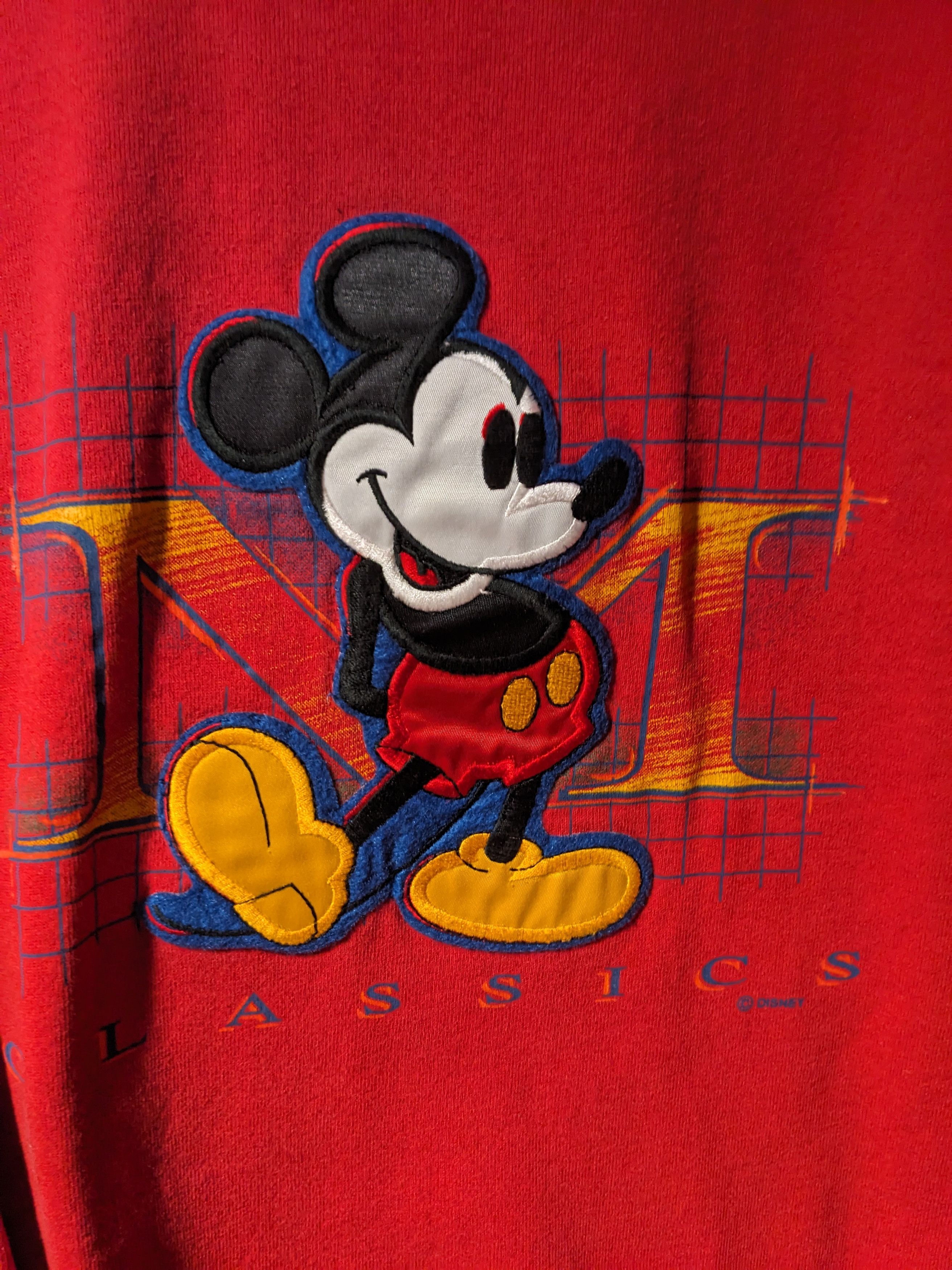 Disney × Vintage Vintage 90s Mickey Mouse Classic Disney World Sweatshirt Size US M / EU 48-50 / 2 - 2 Thumbnail