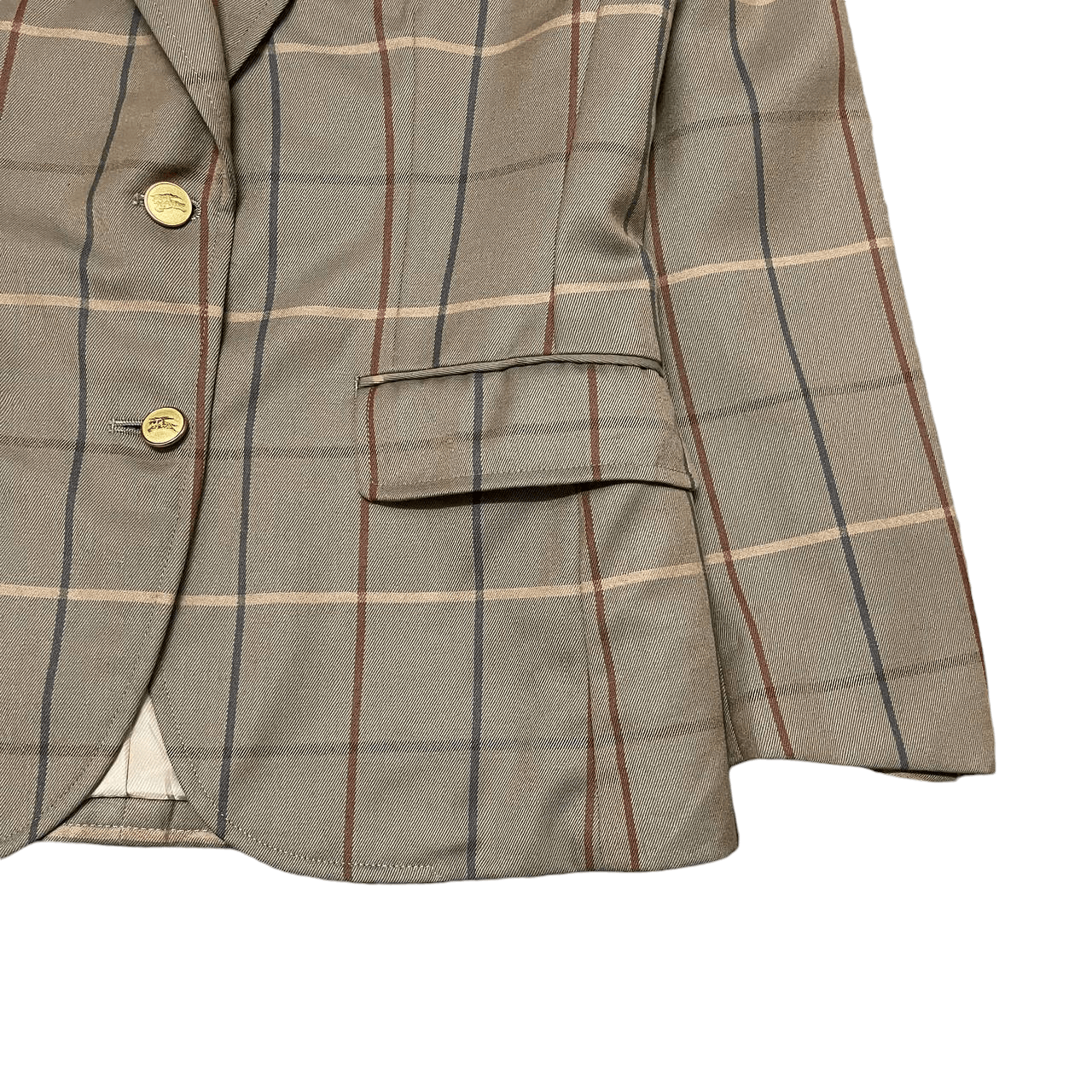 Burberry Vintage 90's Burberry Gold Button Wool Coat Size S / US 4 / IT 40 - 4 Thumbnail