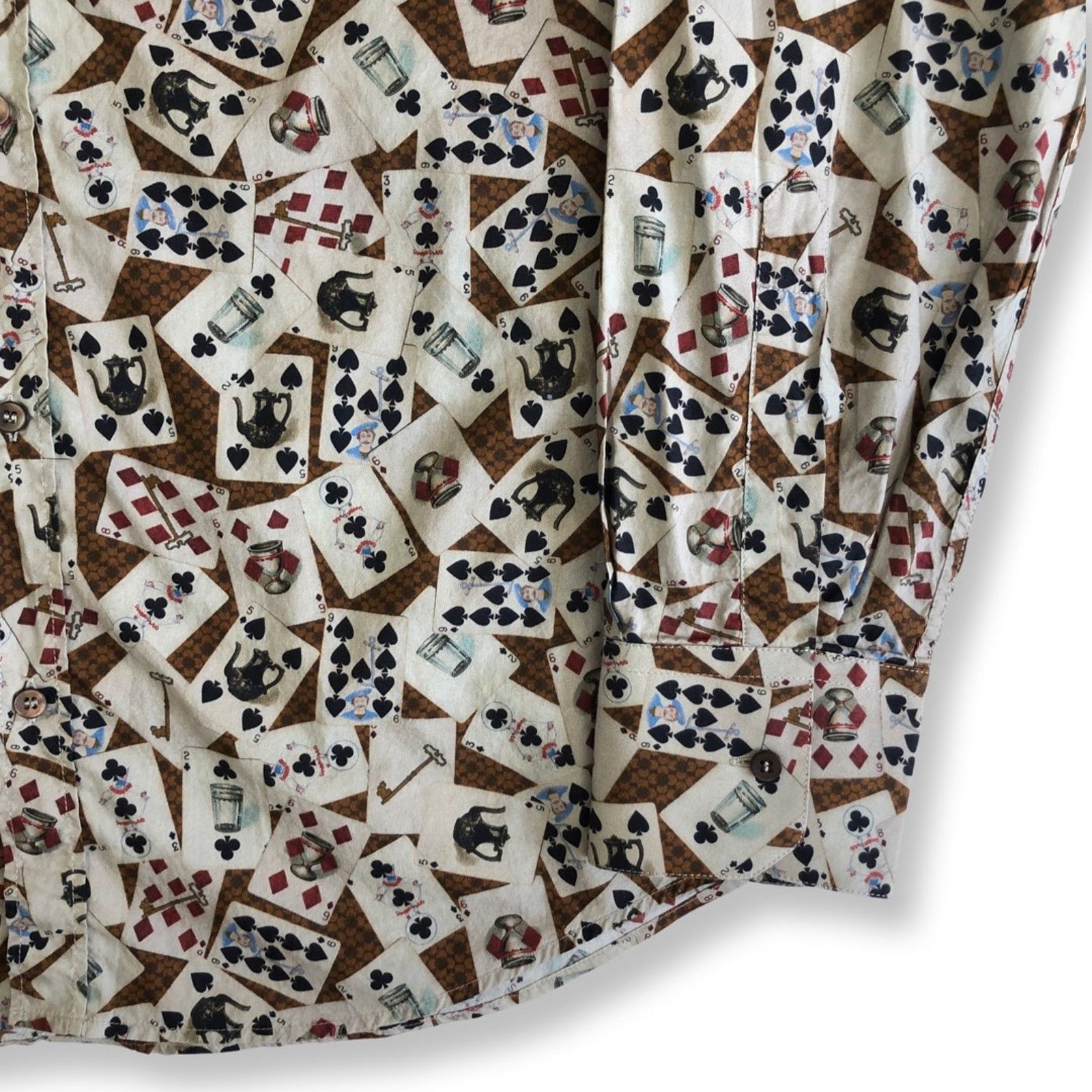 Dolce & Gabbana Dolce & Gabbana Playing Cards Logo Shirt Size US S / EU 44-46 / 1 - 3 Thumbnail