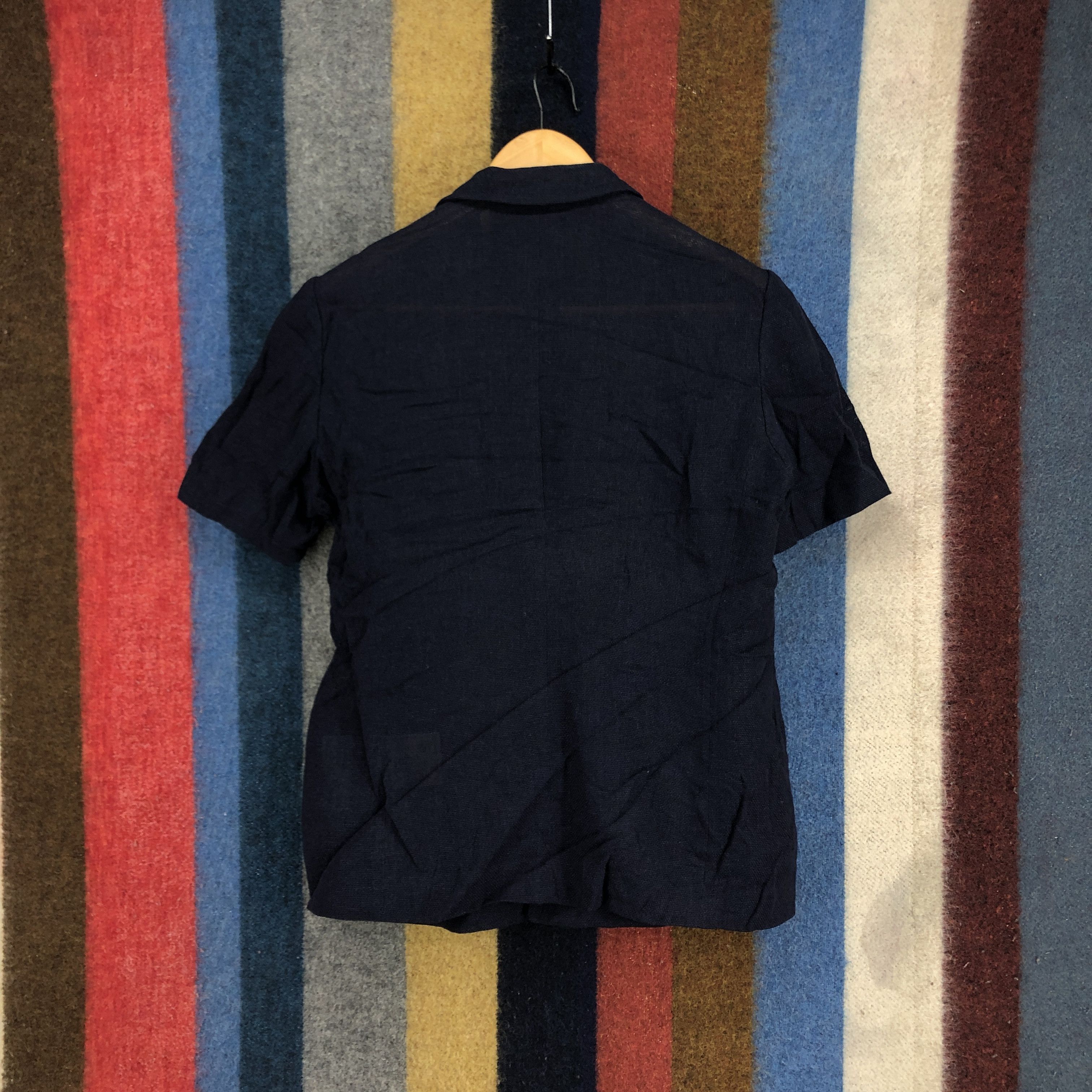 Burberry 90s Vintage BURBERRYS Short Sleeve Blazer Jacket #2784-101 Size S / US 4 / IT 40 - 8 Thumbnail