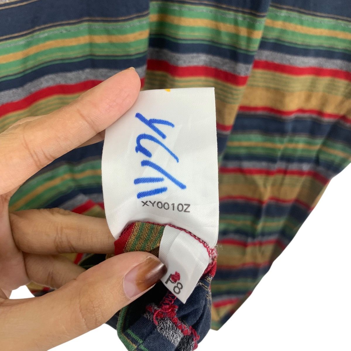 Vintage Vintage DUNHILL MADE IN ITALY Pure Cotton Striped Polo Tee Size US M / EU 48-50 / 2 - 11 Thumbnail