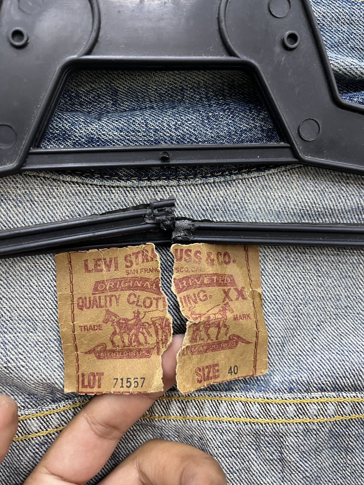 Levi's 🔥🔥🔥STEALS VTG LEVIS BIG E TRUCKER JACKET Size US S / EU 44-46 / 1 - 9 Thumbnail