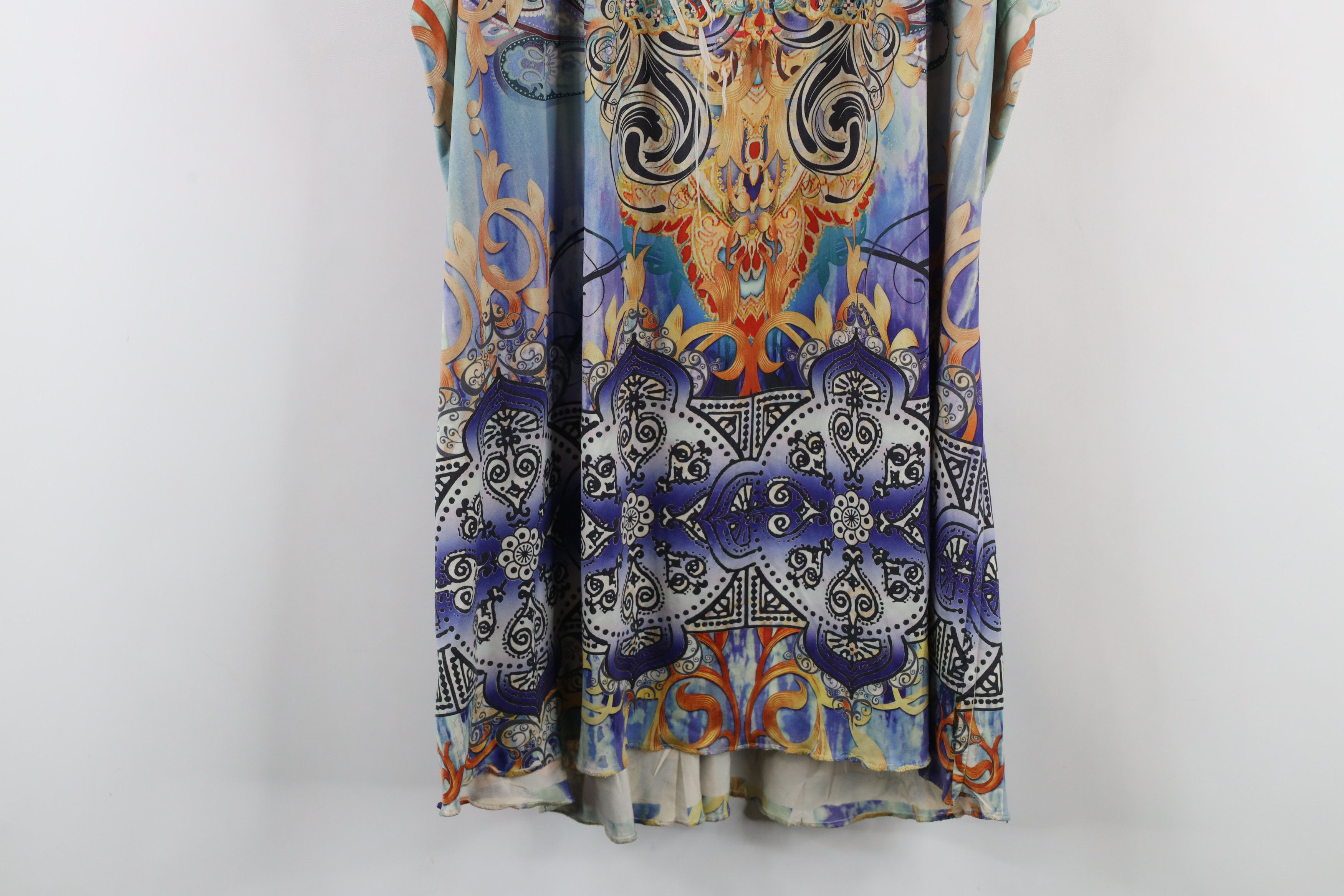 Vintage Vintage Y2K 90s Babydoll Rainbow Bella Paisley Blouse Shirt Size XXL / US 16-18 / IT 52-54 - 14 Thumbnail