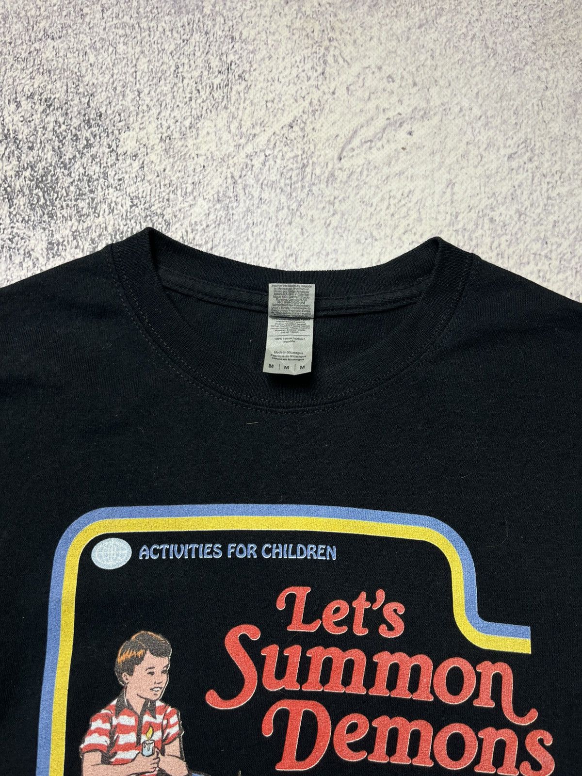 Vintage Vintage Let’s Summon Demons Humor T-Shirt Y2K Size US M / EU 48-50 / 2 - 11 Thumbnail
