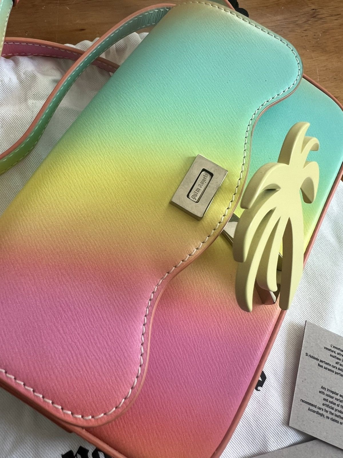 Palm Angels Palm Angels "Palm Beach shoulder bag in rainbow calf leather Size ONE SIZE - 8 Thumbnail