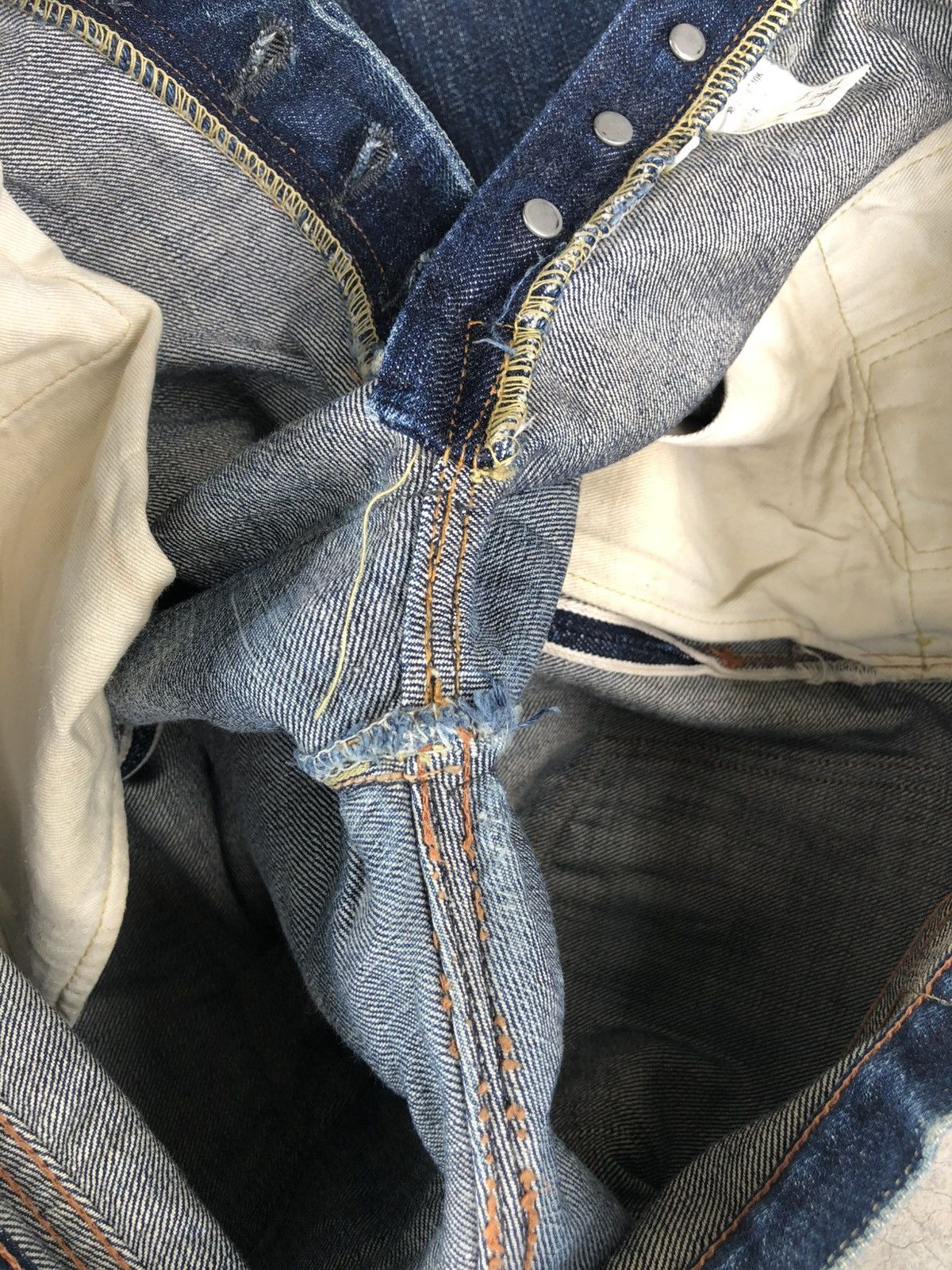 Full Count & Co. Full Count 1340k Selvedge Denim Leather Limited Distressed Size US 32 / EU 48 - 17 Thumbnail