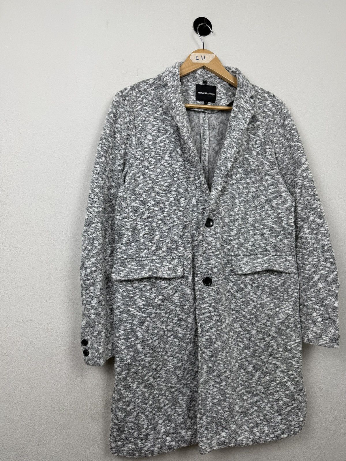 semanticdesign Vintage Semantic Design Zip Up Overcoat Size US L / EU 52-54 / 3 - 3 Thumbnail