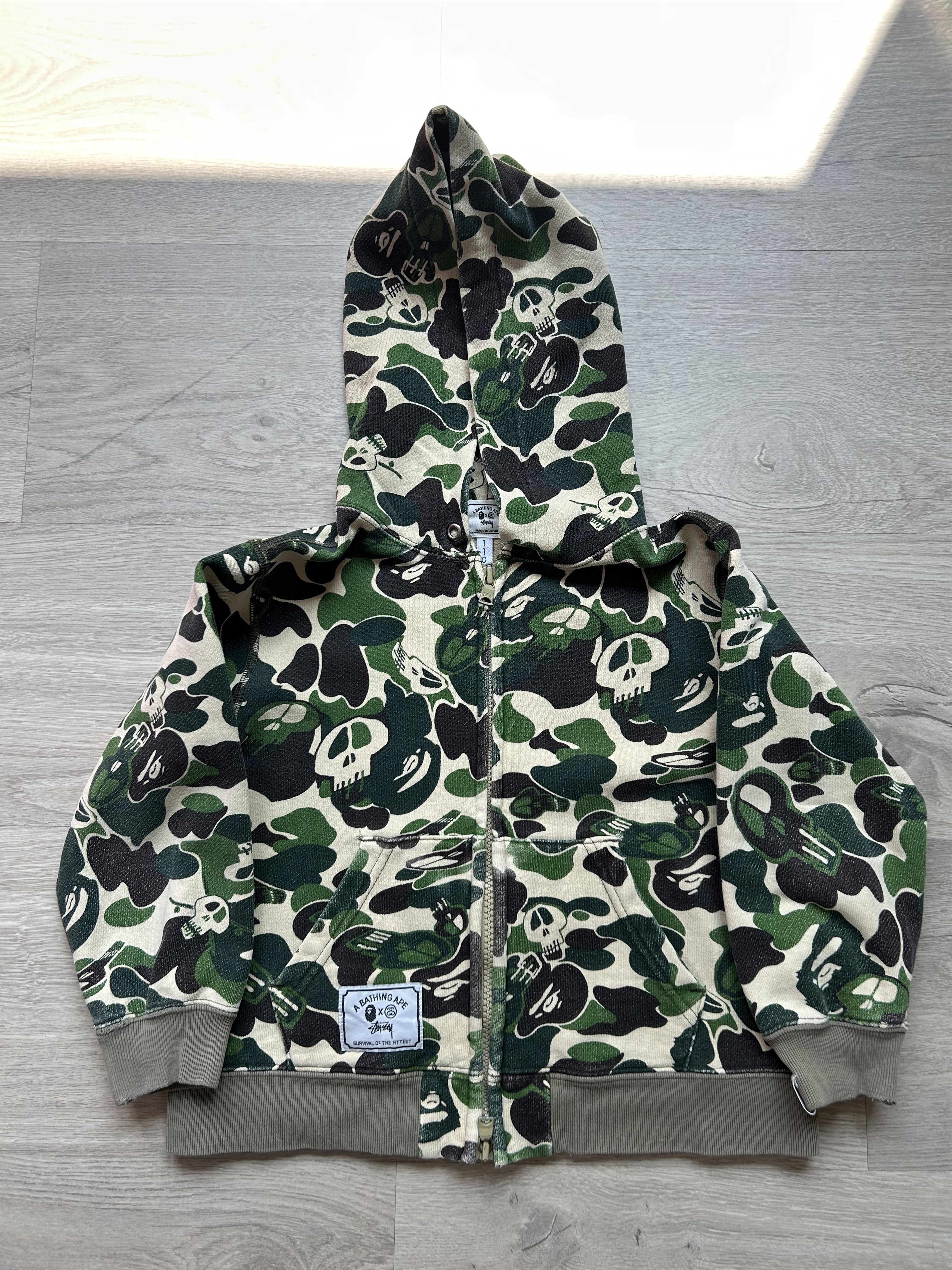 Stussy camo zip up hoodie sサイズ Stussy Camo Hoodie | Grailed