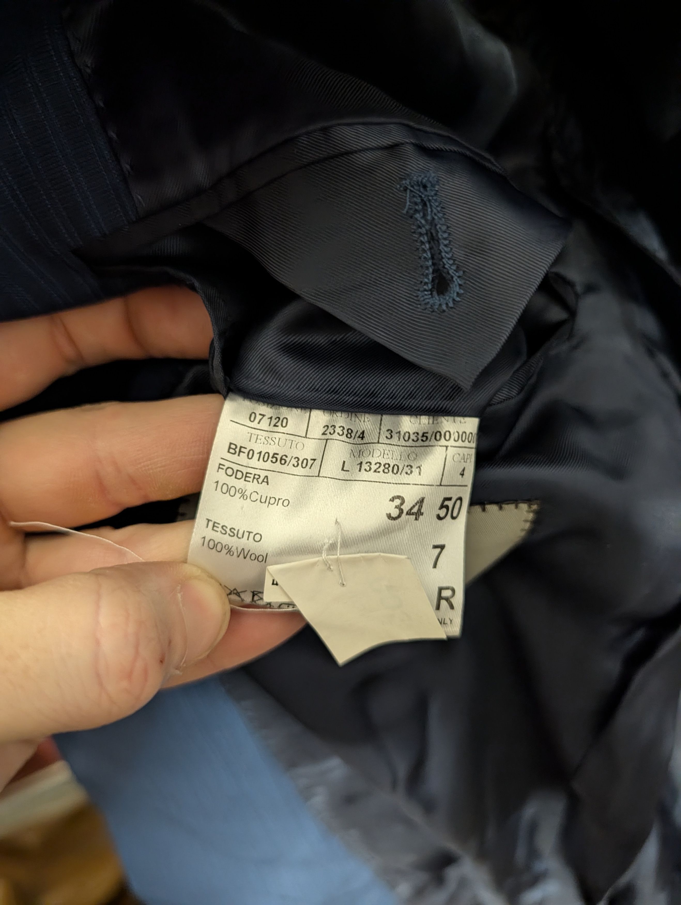 Canali "Impeccabile" blue striped made in Italy jacket 40R Size 40R - 11 Thumbnail