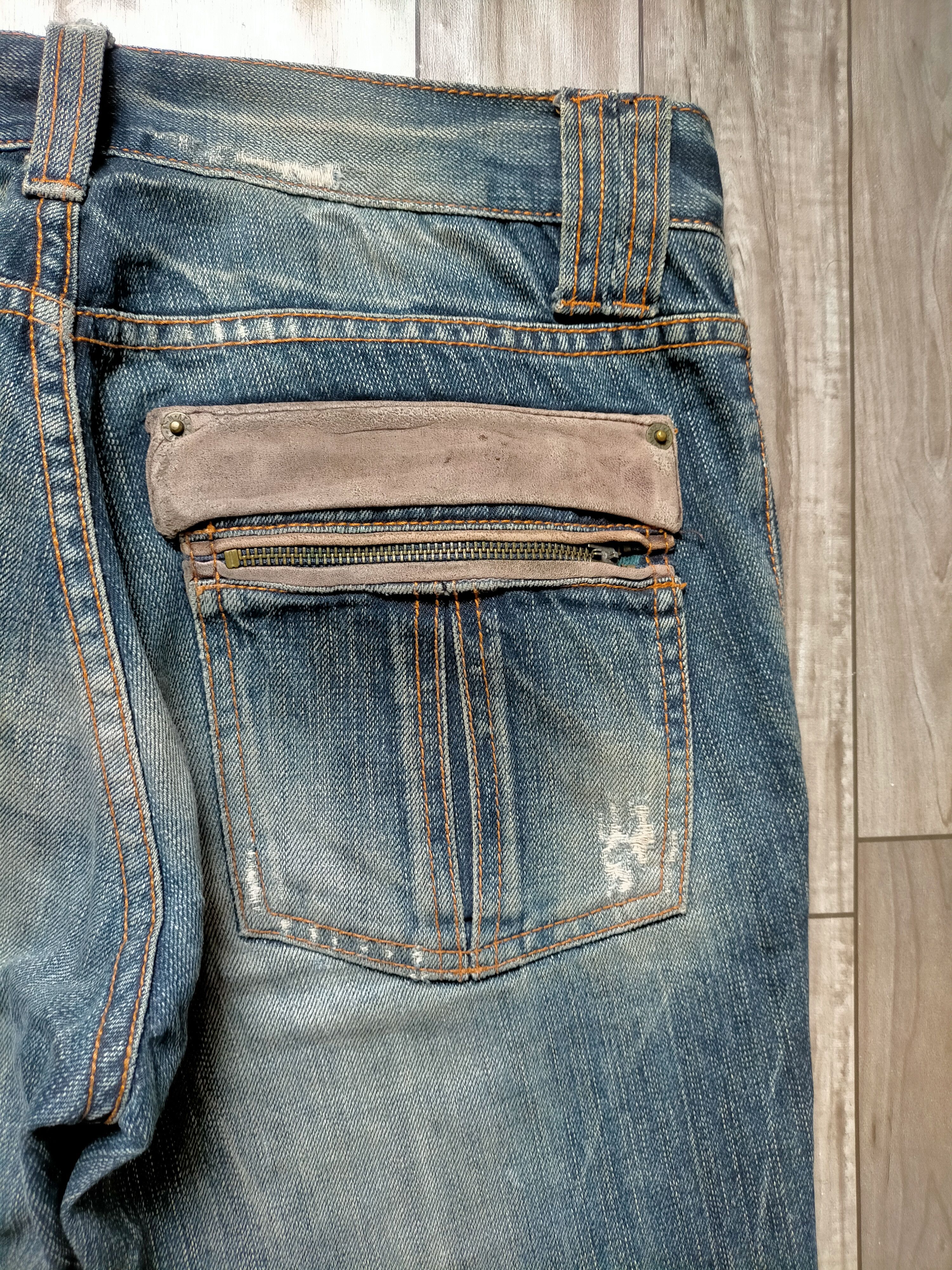 Japanese Brand × PPFM Vtg! PPFM Peyton Place jeans Cow Leather Denim Size US 30 / EU 46 - 11 Thumbnail