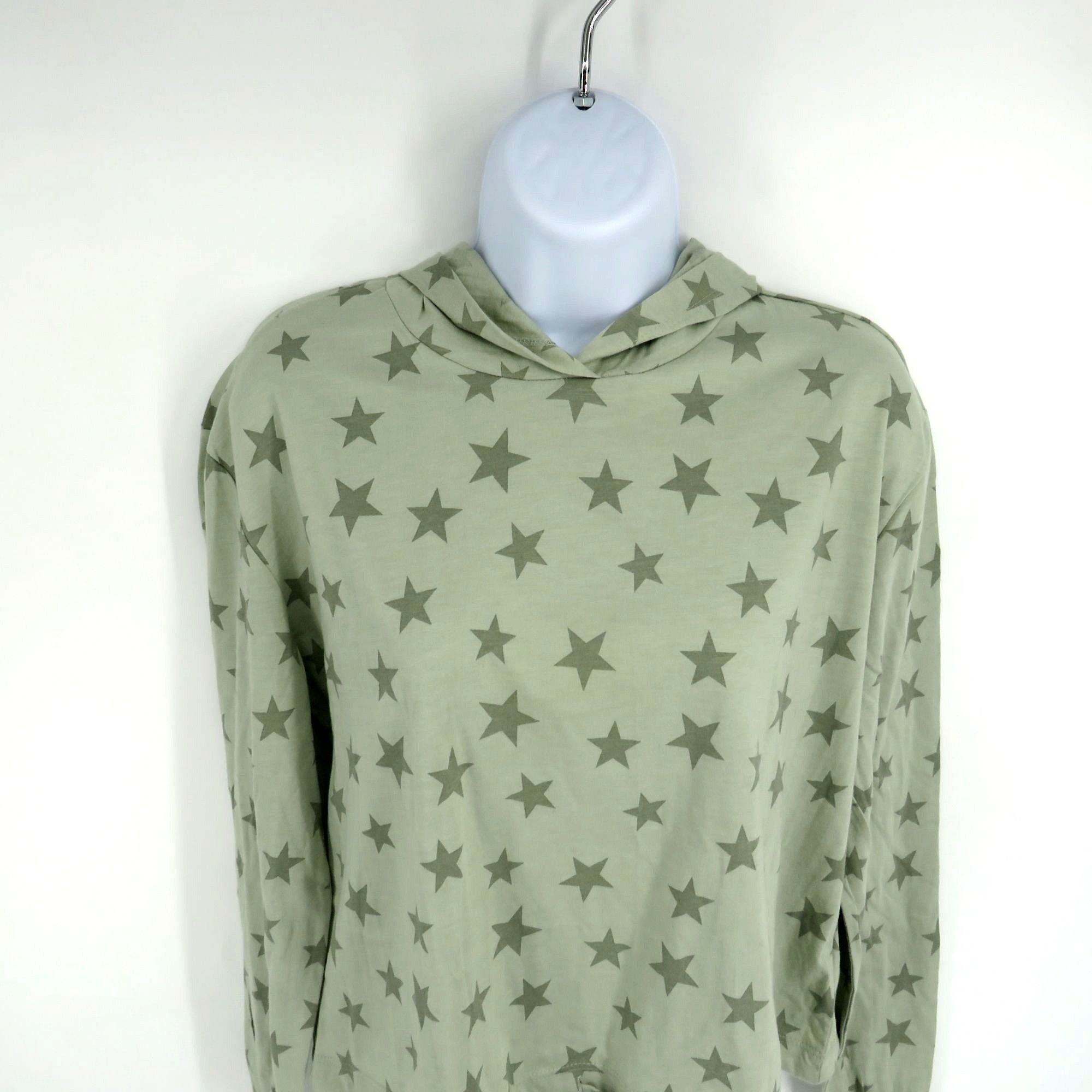Other Alternative Apparel Women's XS Green Star Print Hoodie NWT Size XS / US 0-2 / IT 36-38 - 3 Thumbnail