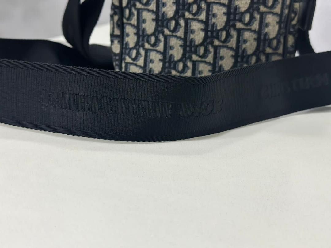 Christian Dior Monsieur × Dior Authentic Christian Dior Oblique Blue Beige Crossbody Bag Size ONE SIZE - 5 Thumbnail