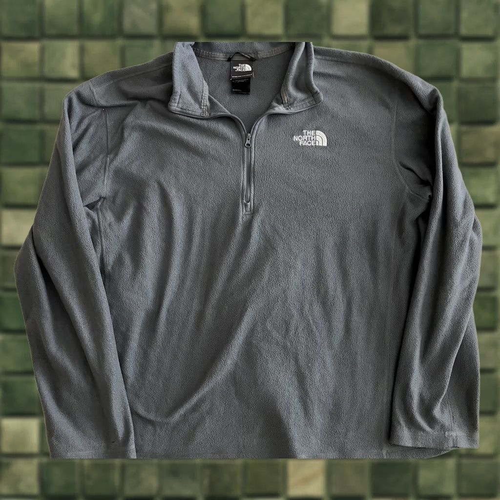 The North Face VINTAGE The North Face Fleece Pullover 1/4 Zip Mens XL Charcoal Gray Long Sleeve Hiking Size US XL / EU 56 / 4 - 1 Thumbnail