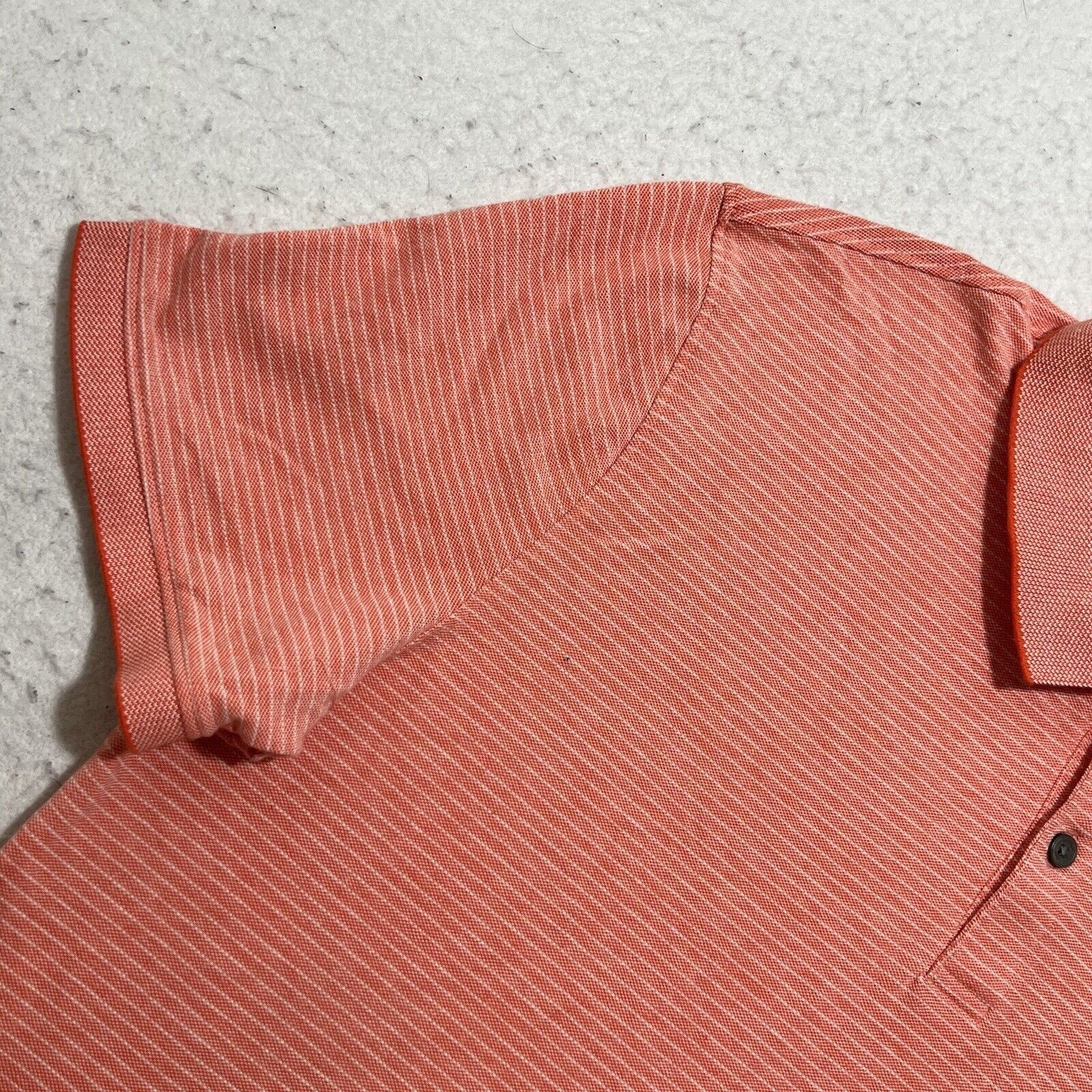 Calvin Klein Calvin Klein Large Polo Light Pink Striped Collared Shirt Size US L / EU 52-54 / 3 - 5 Thumbnail