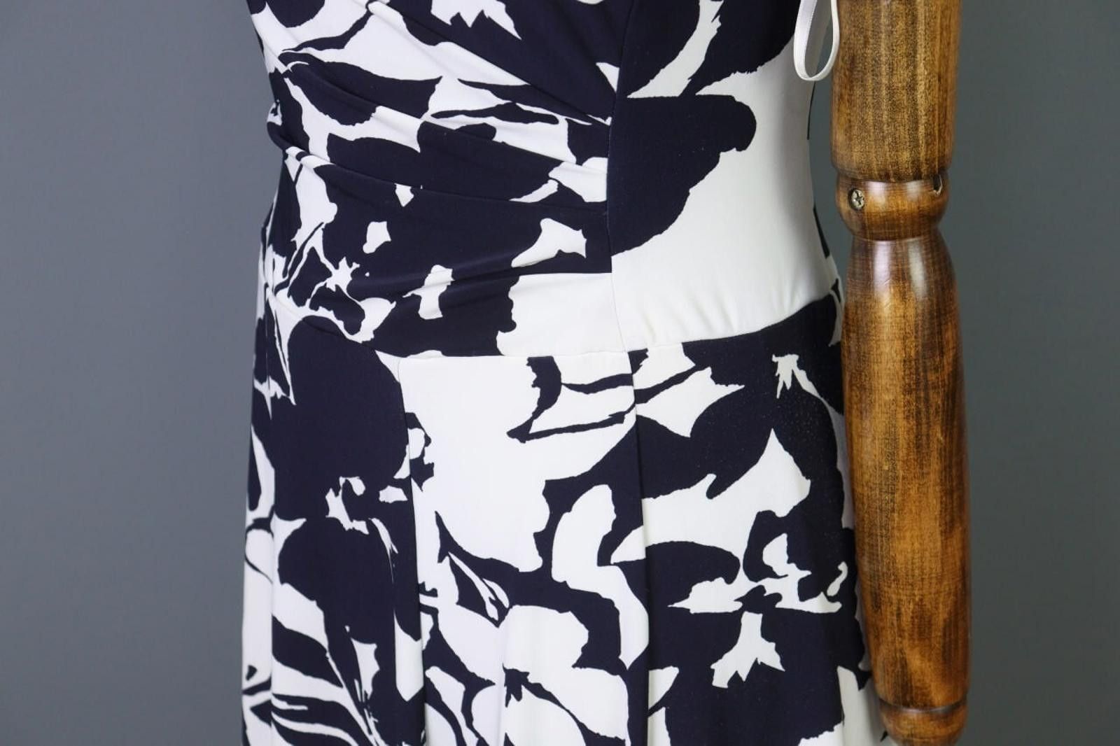 Polo Ralph Lauren Lauren Ralph Lauren White/Black Floral Business Dress Size 6 Size M / US 6-8 / IT 42-44 - 11 Thumbnail