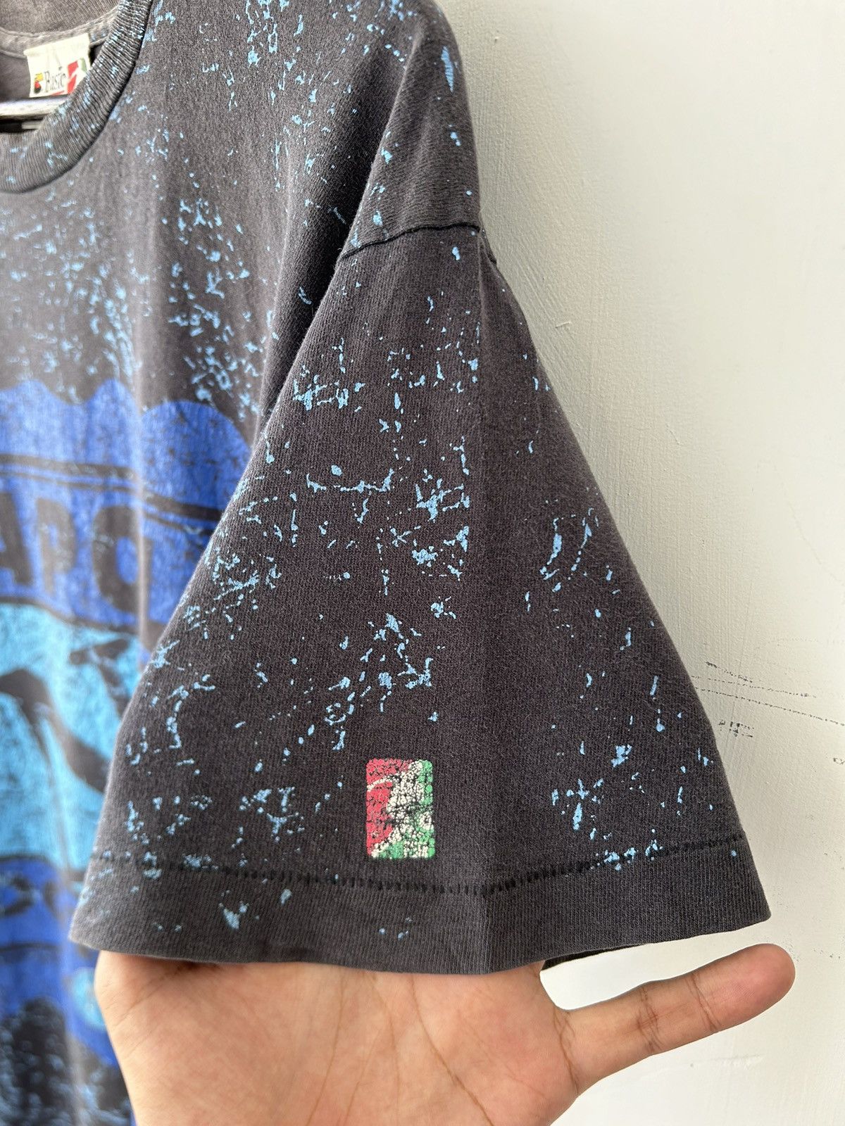 Vintage Vintage 1990s Napoli Football Club Distressed Tee Size US M / EU 48-50 / 2 - 3 Thumbnail