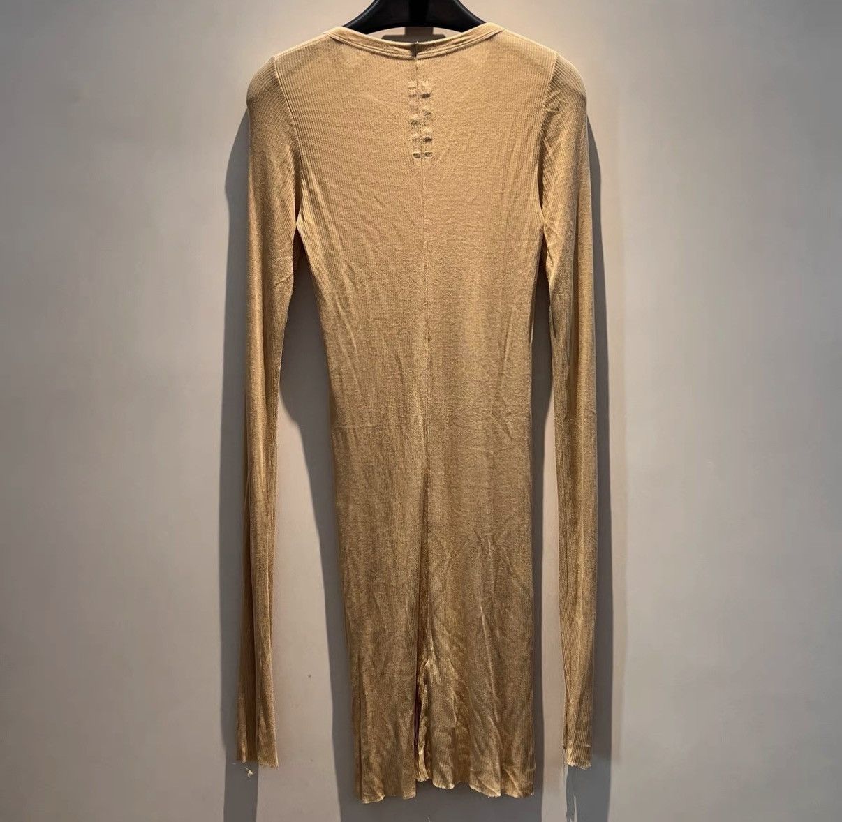 Rick Owens Rick Owens Mainline Beige Cotton Long Sleeve Base Layer Size US L / EU 52-54 / 3 - 2 Thumbnail
