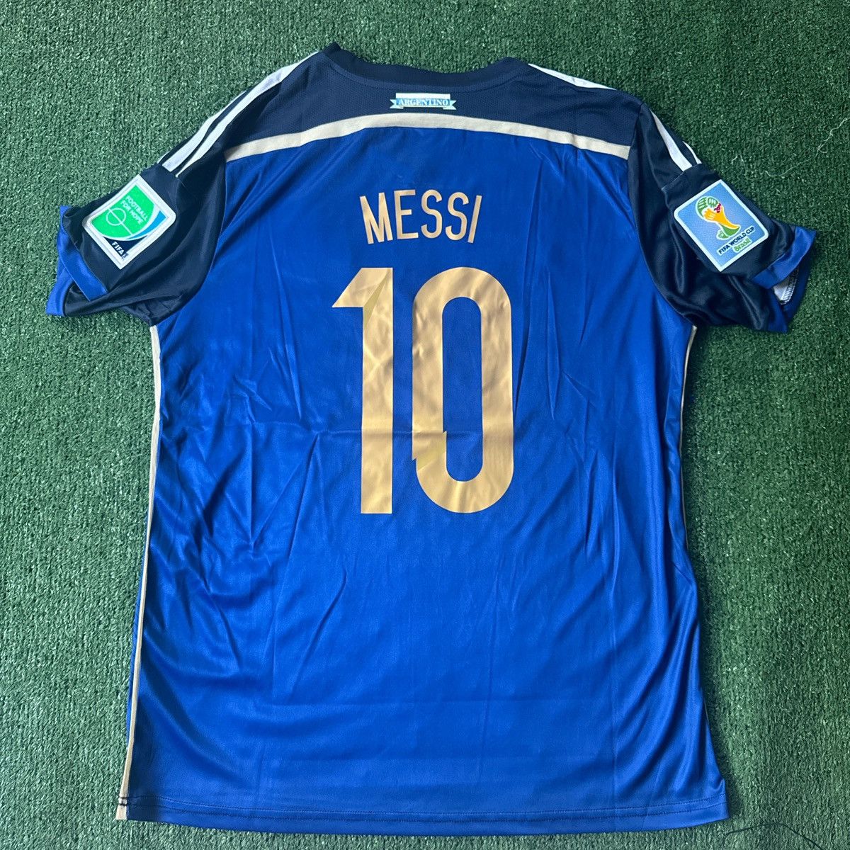 Vintage Adidas Argentina 2014 World Cup Messi Soccer Jersey - Main Image