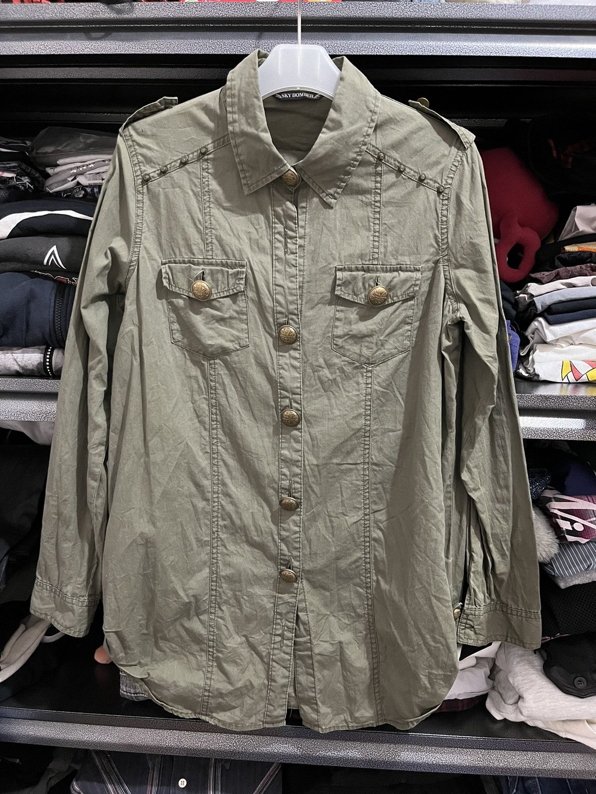 Japanese Brand Sky bomber goa styled shirt Size US S / EU 44-46 / 1 - 1 Thumbnail