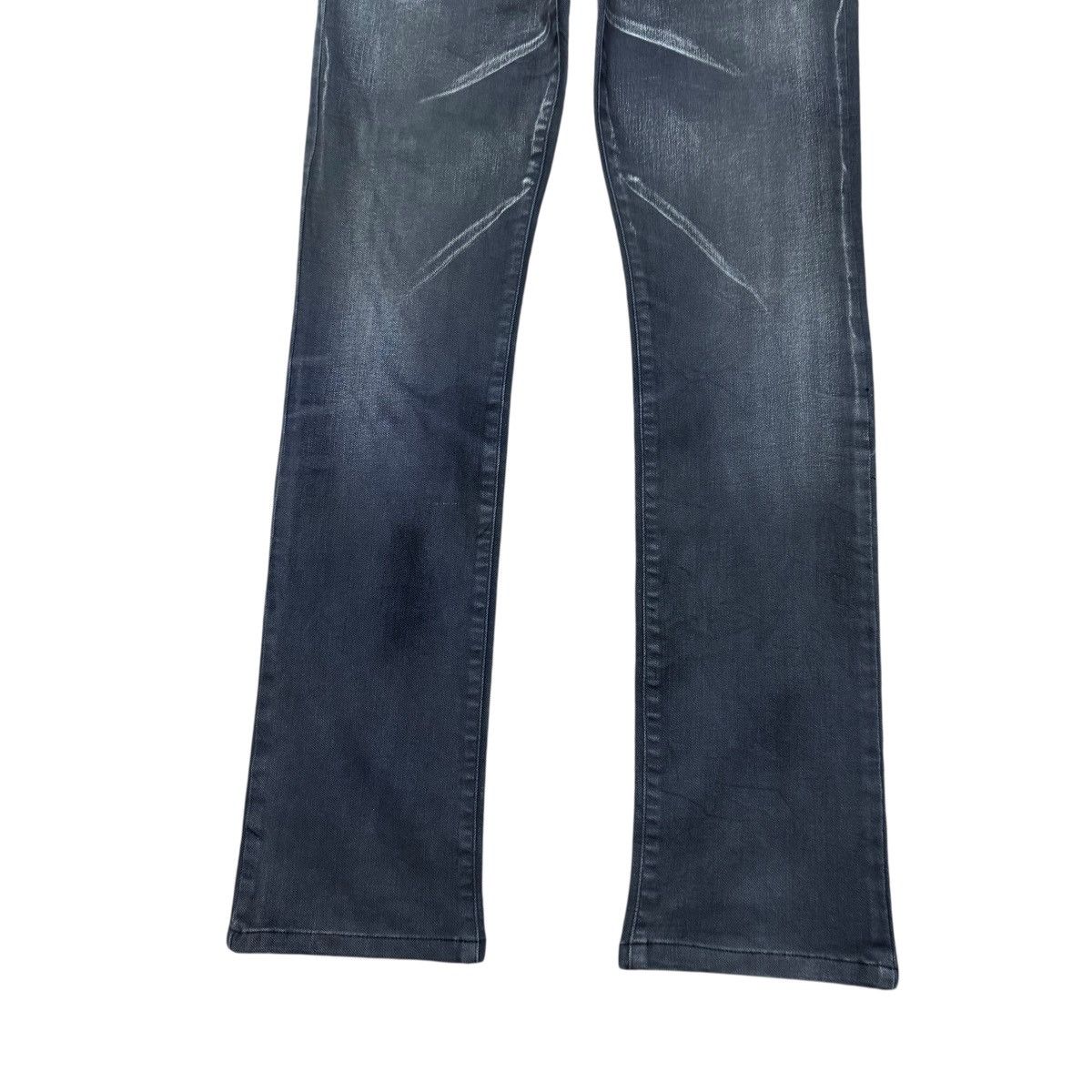 Tornado Mart Tornado Mart Grey Denim Low Flare Jeans Clawmark Size US 31 - 6 Thumbnail