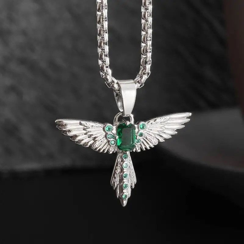 Jewelry Angel Wing Bird Pendant Necklace Size ONE SIZE - 1 Thumbnail