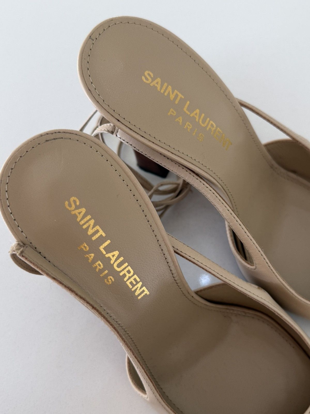 Saint Laurent Paris Saint Laurent Blade slingback pumps in Nude Size US 6 / IT 36 - 9 Thumbnail