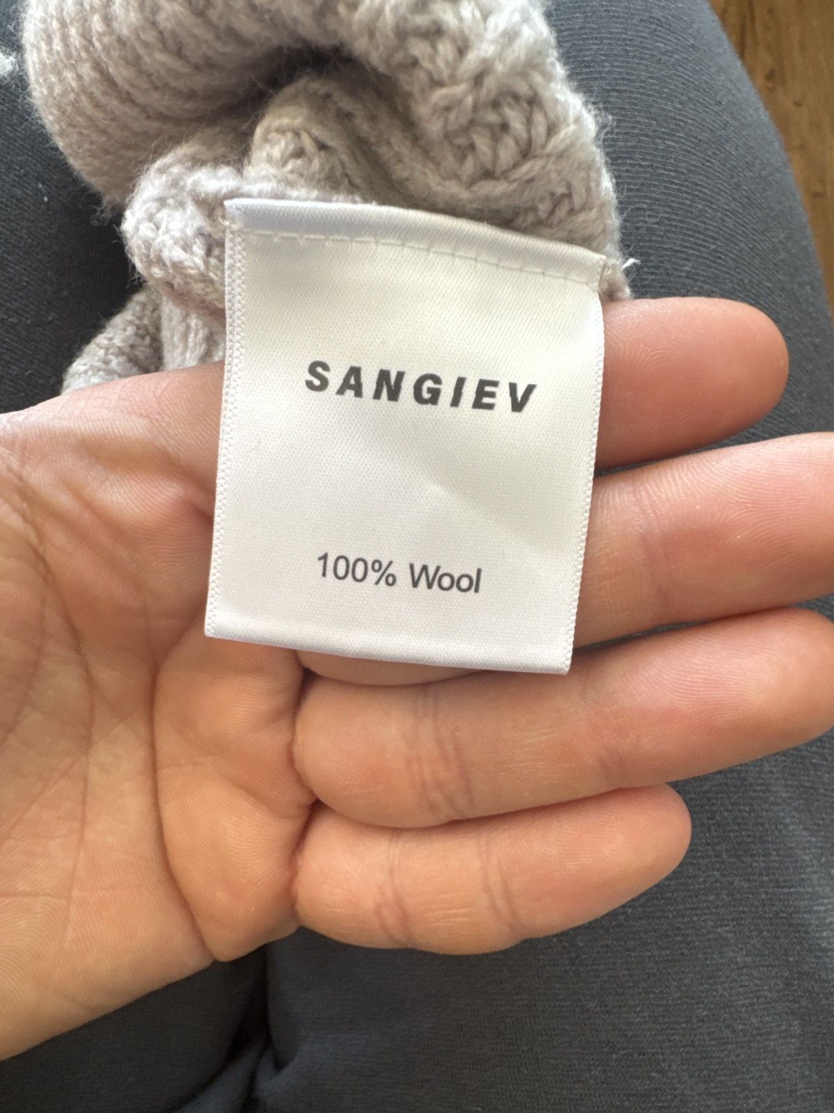 Sangiev Sangiev Cropped fog wool sweater Size US M / EU 48-50 / 2 - 4 Thumbnail