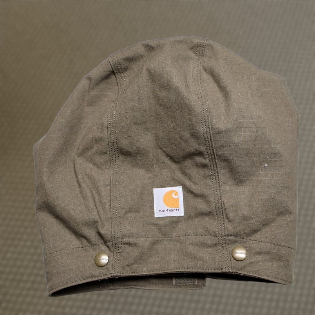 Carhartt VINTAGE Carhartt Hood Detachable Snap On Hood Men One Size Brown Ripstop Canvas Workwear Hood Size ONE SIZE - 1 Thumbnail