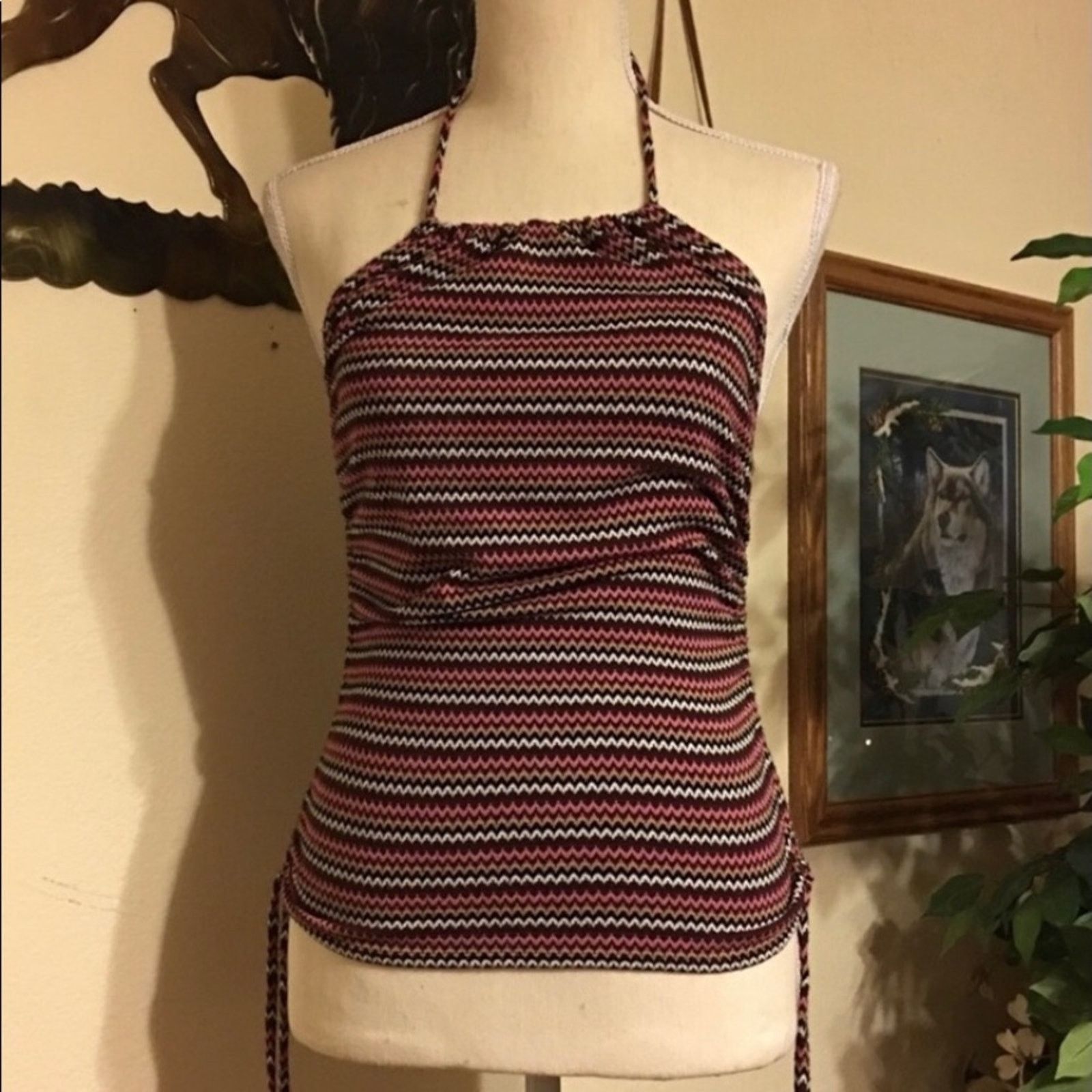 Other I.N. SAN Francisco colorful chevron halter top S Size S / US 4 / IT 40 - 1 Thumbnail